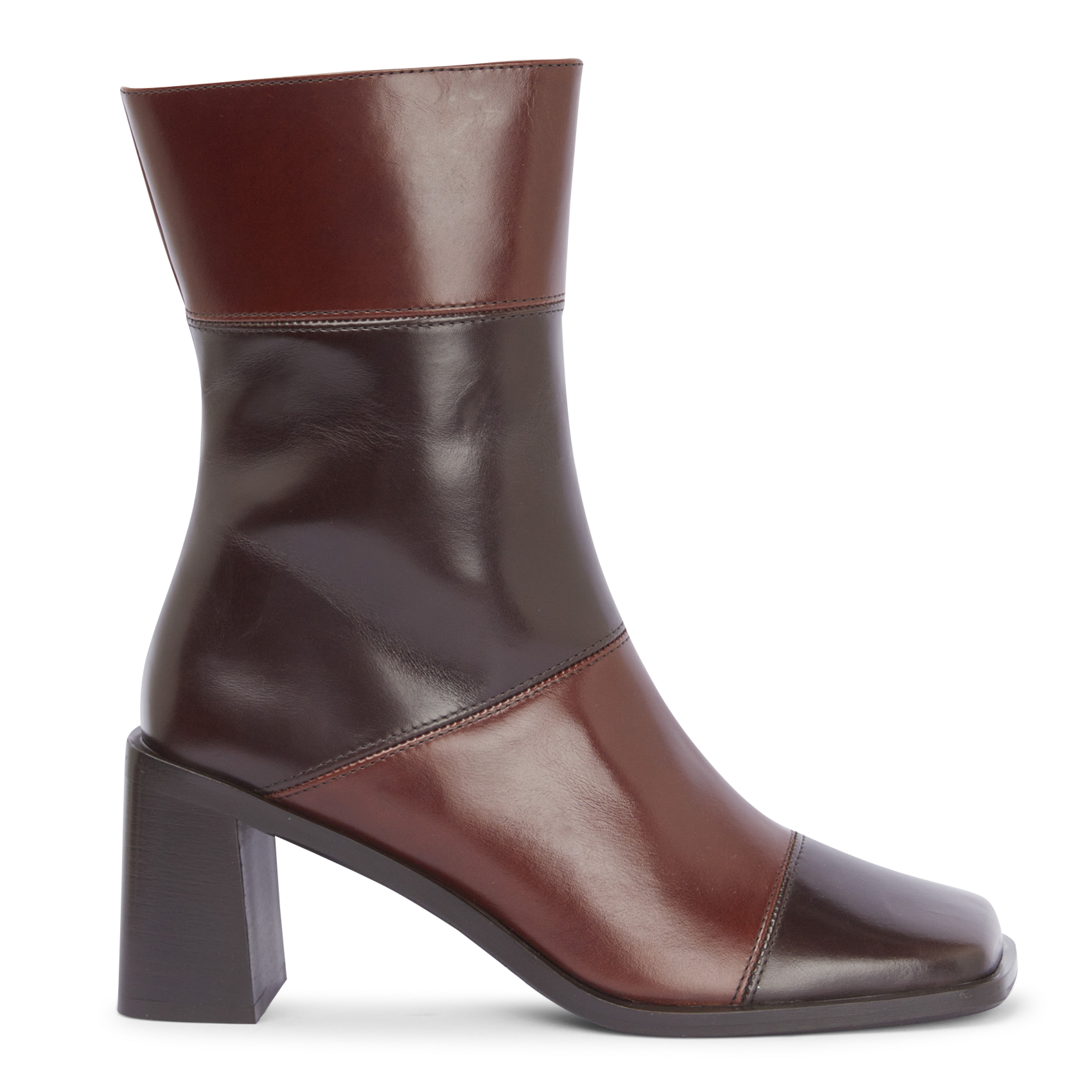 Leren enkellaarzen Espresso-Nut calf Billi bi Dames Place des