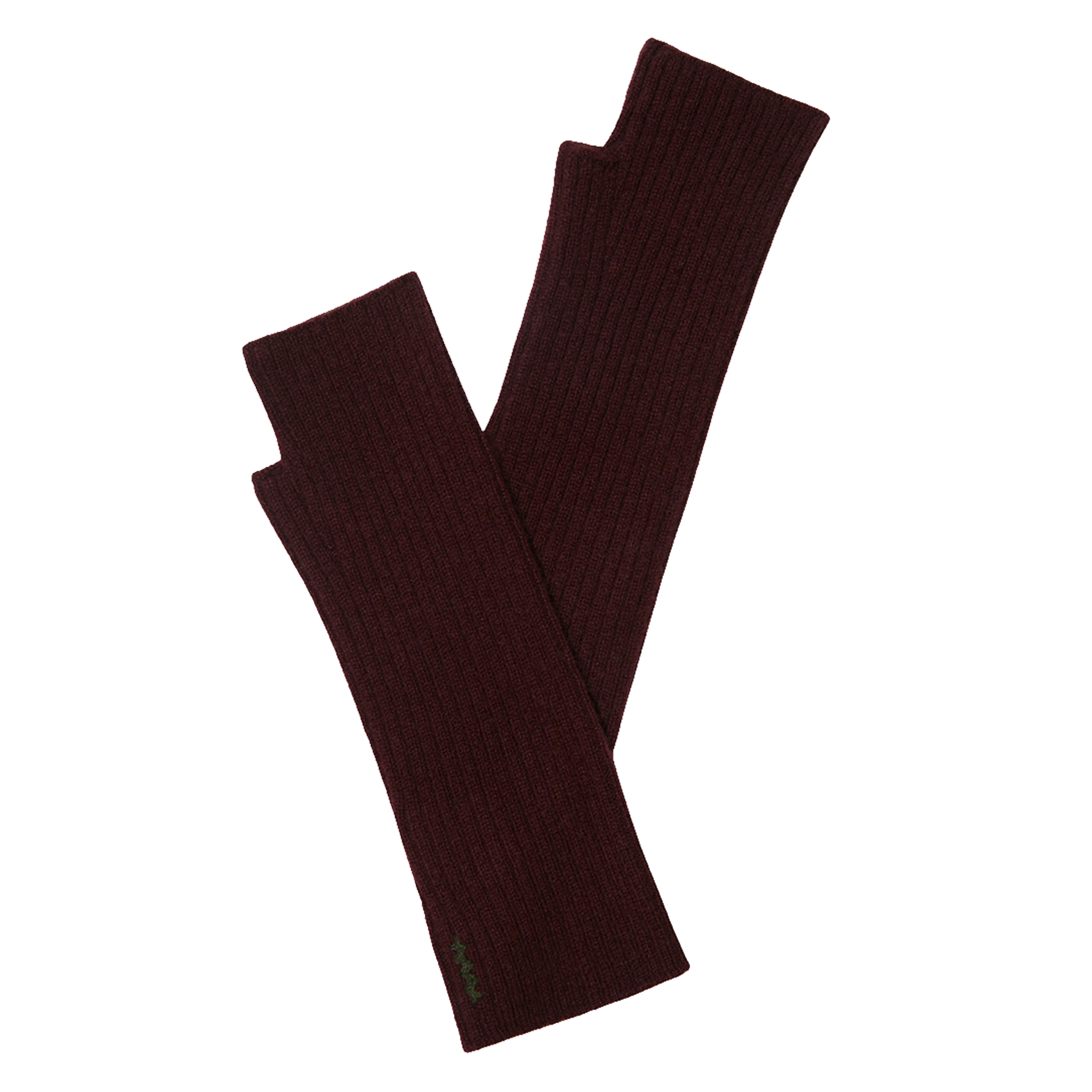 Cashmere fingerless gloves  Bordeaux