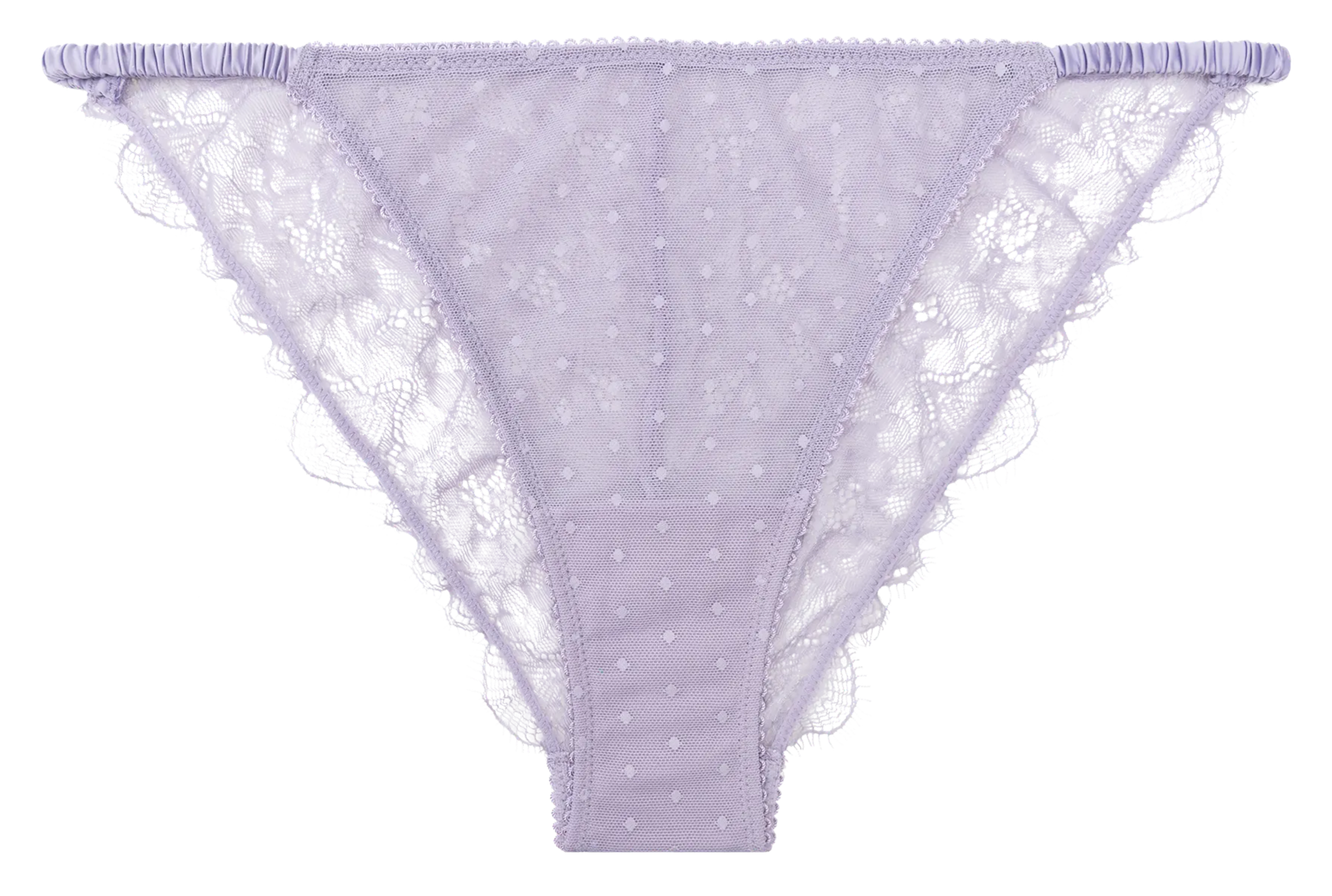 Tanga en dentelle Violet