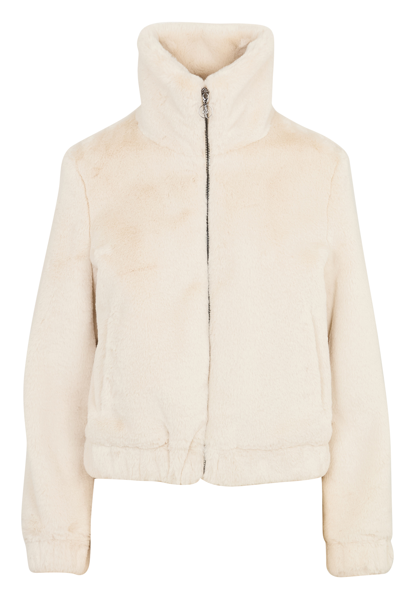 Gerade geschnittene Jacke mit Stehkragen ONE STEP Braun