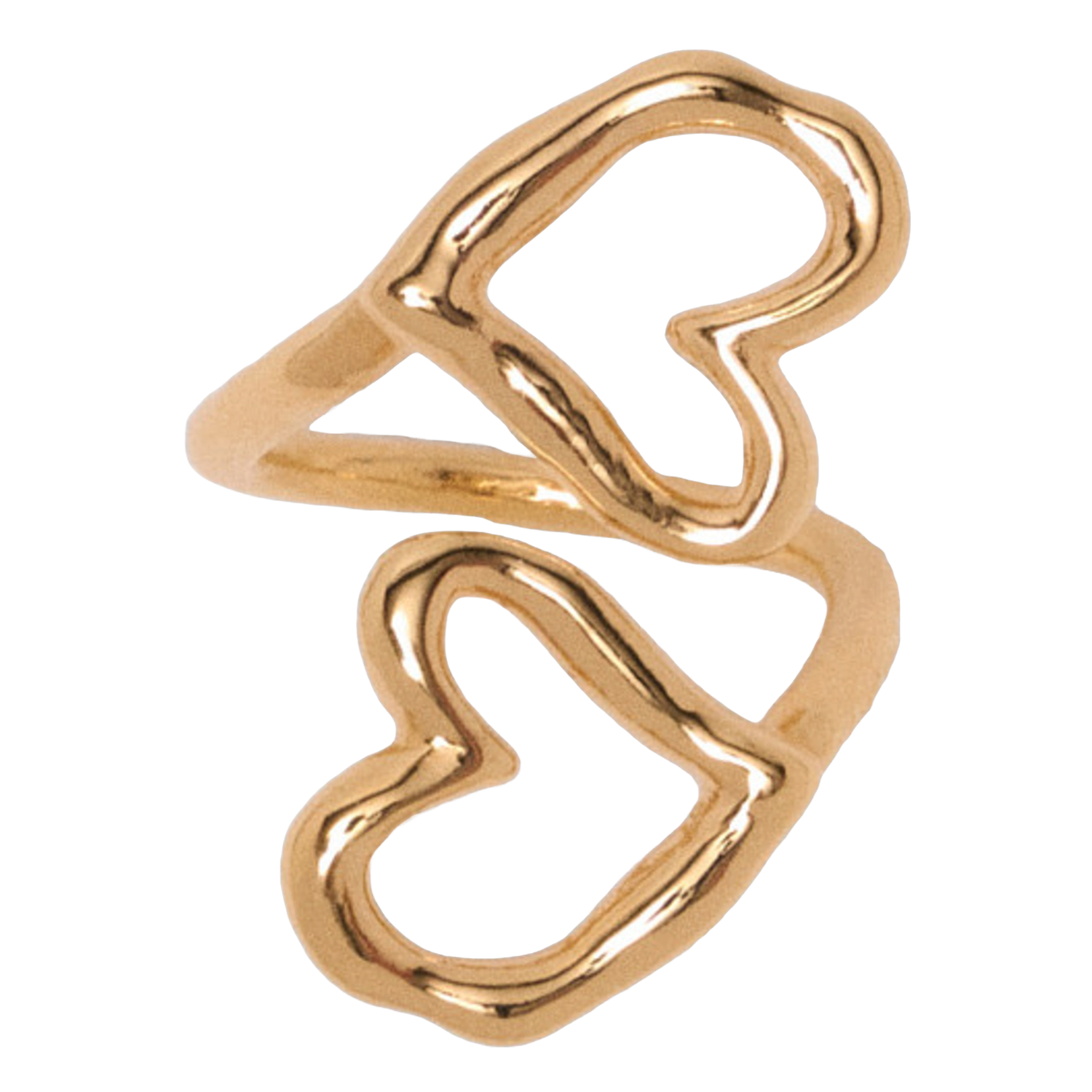 Heart-shaped ring MAJE Golden