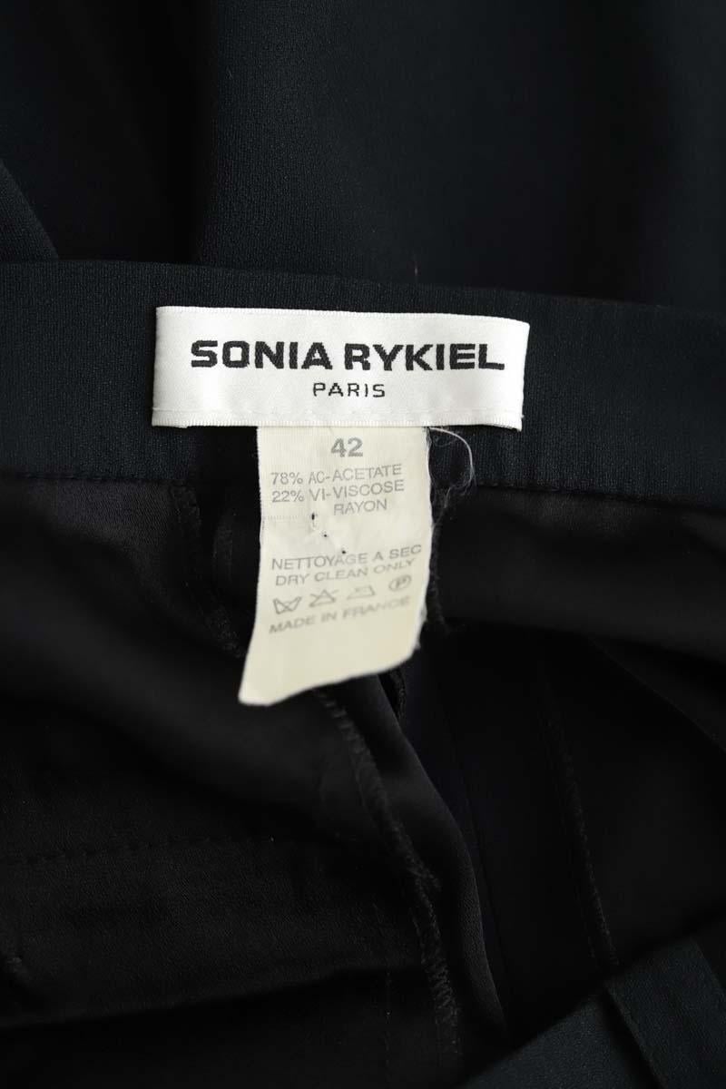 Black straight-leg  pants SONIA RYKIEL - Seconde Main Black