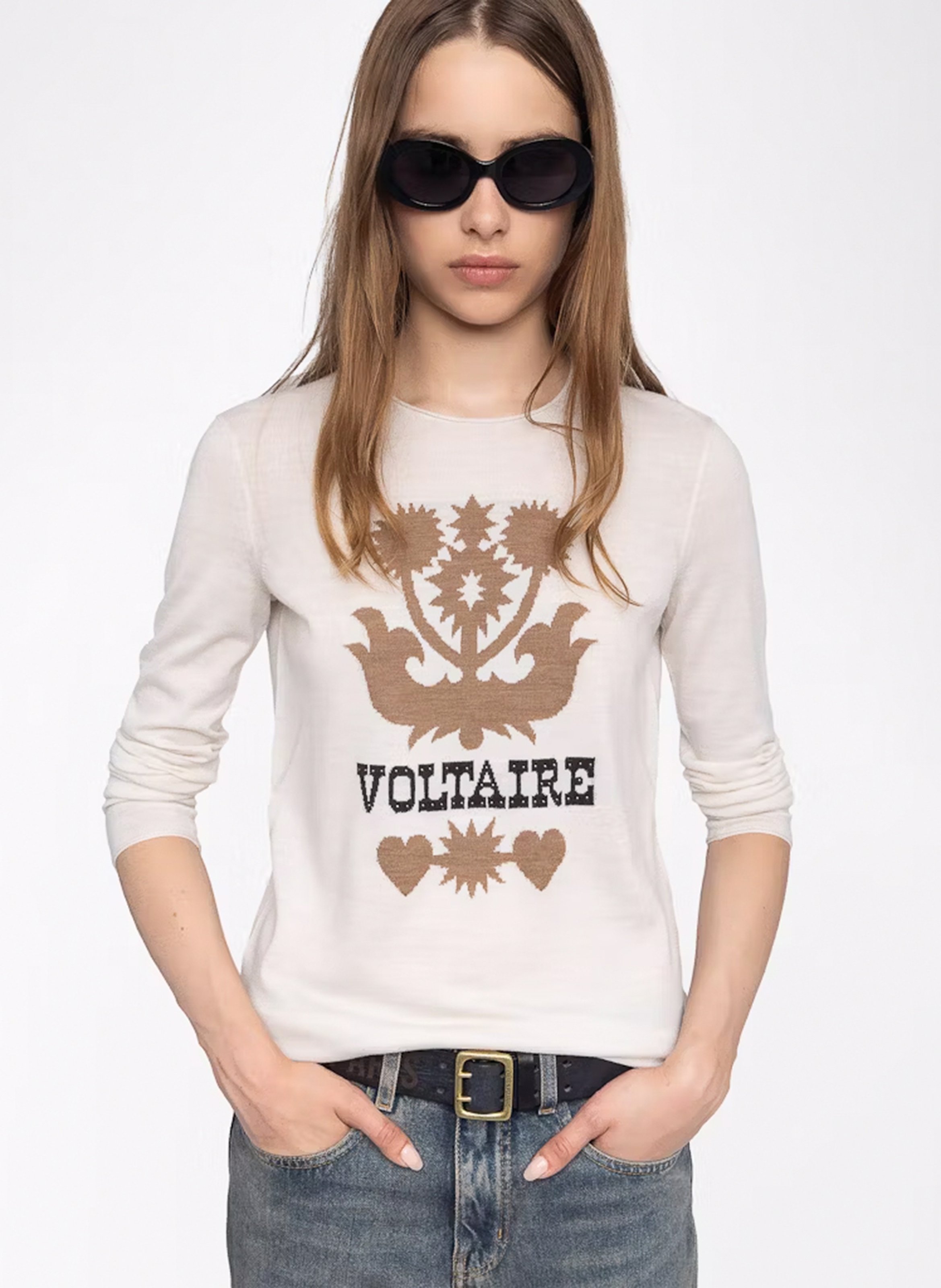 Straight-cut wool sweater ZADIG&VOLTAIRE White