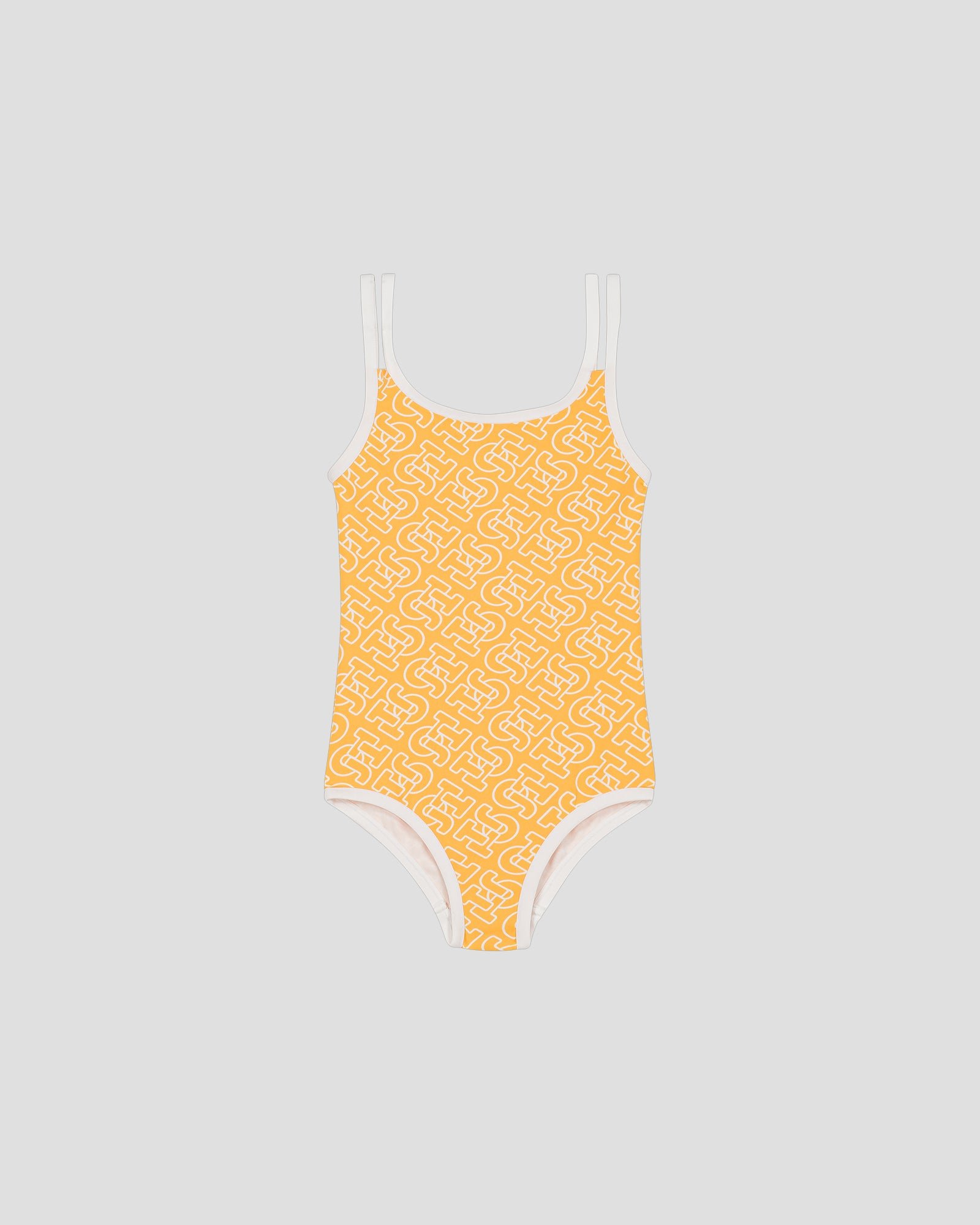Monogram one-piece swimsuit JOTT Yellow