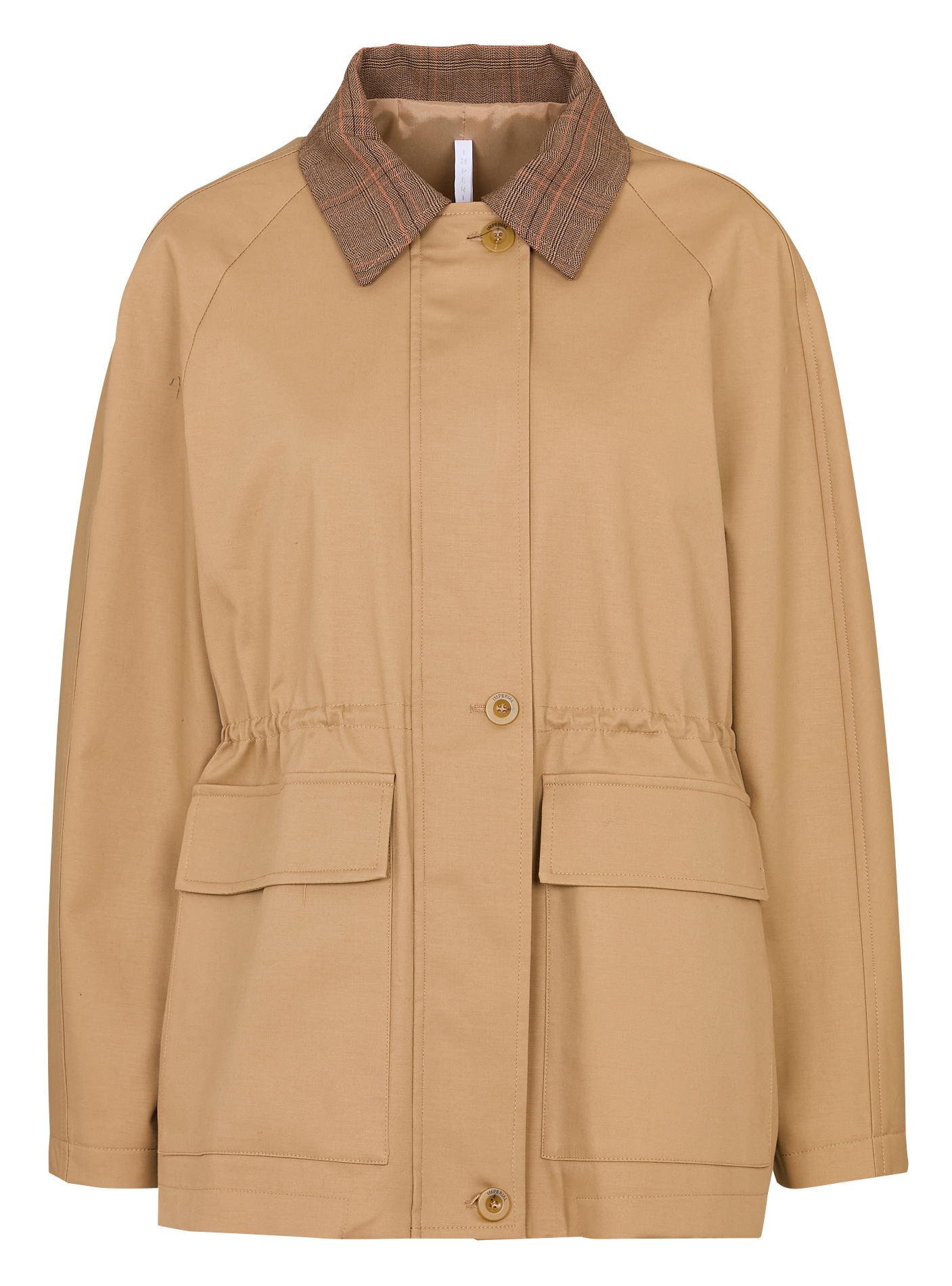 Oversized mantel van gemengd katoen IMPERIAL Bruin