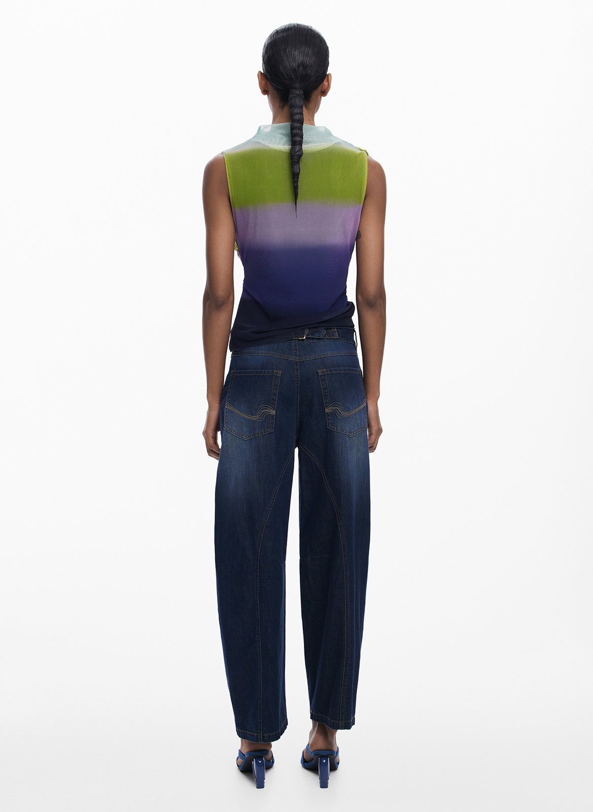 Bedrucktes Viskose-Top DESIGUAL Rot