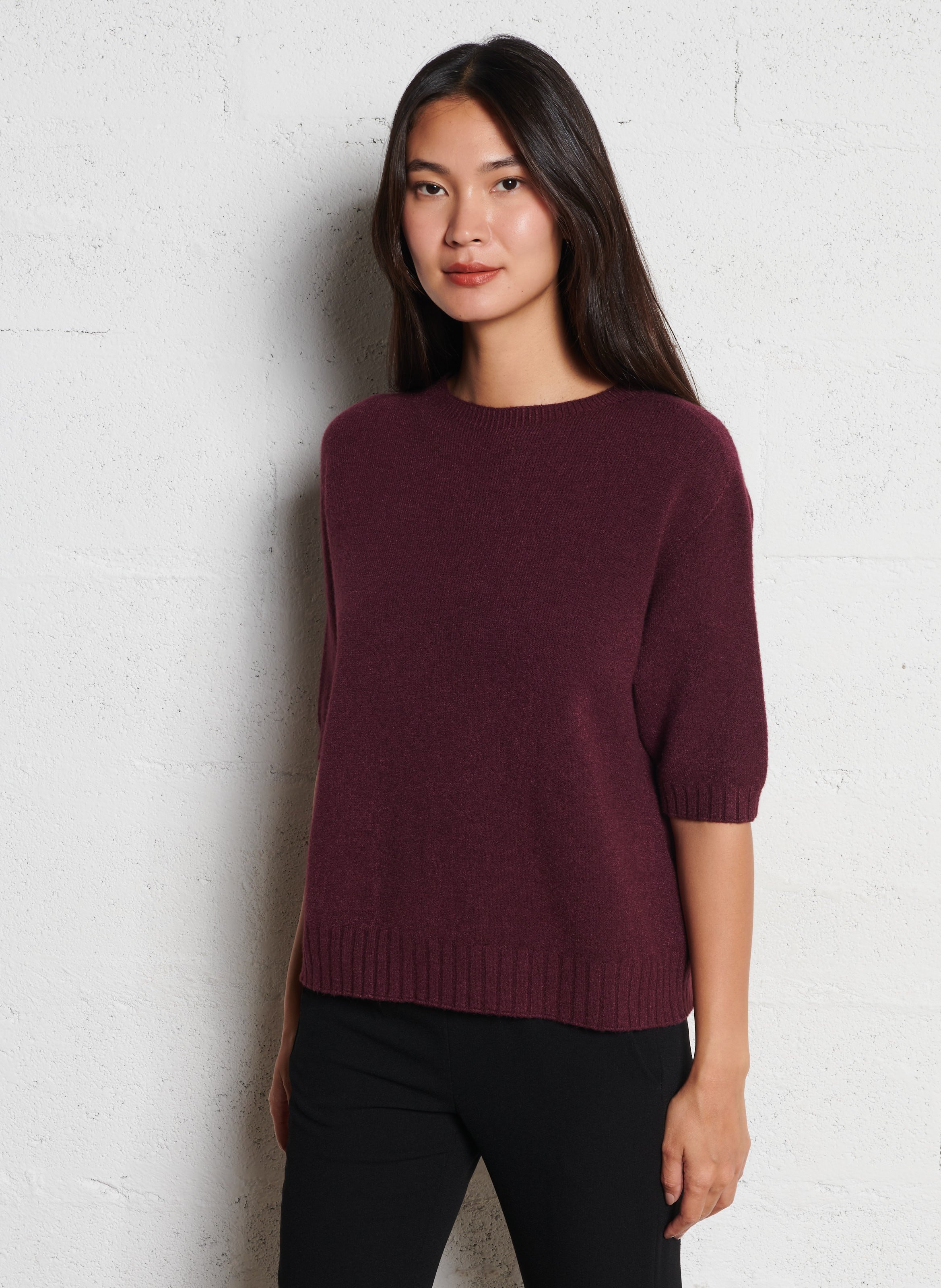 Pull col rond  IMPERIAL Violet