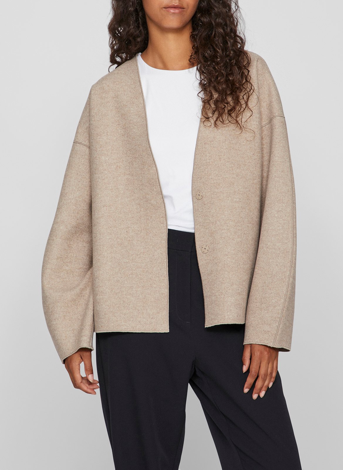 Veste légère ample col v VILA