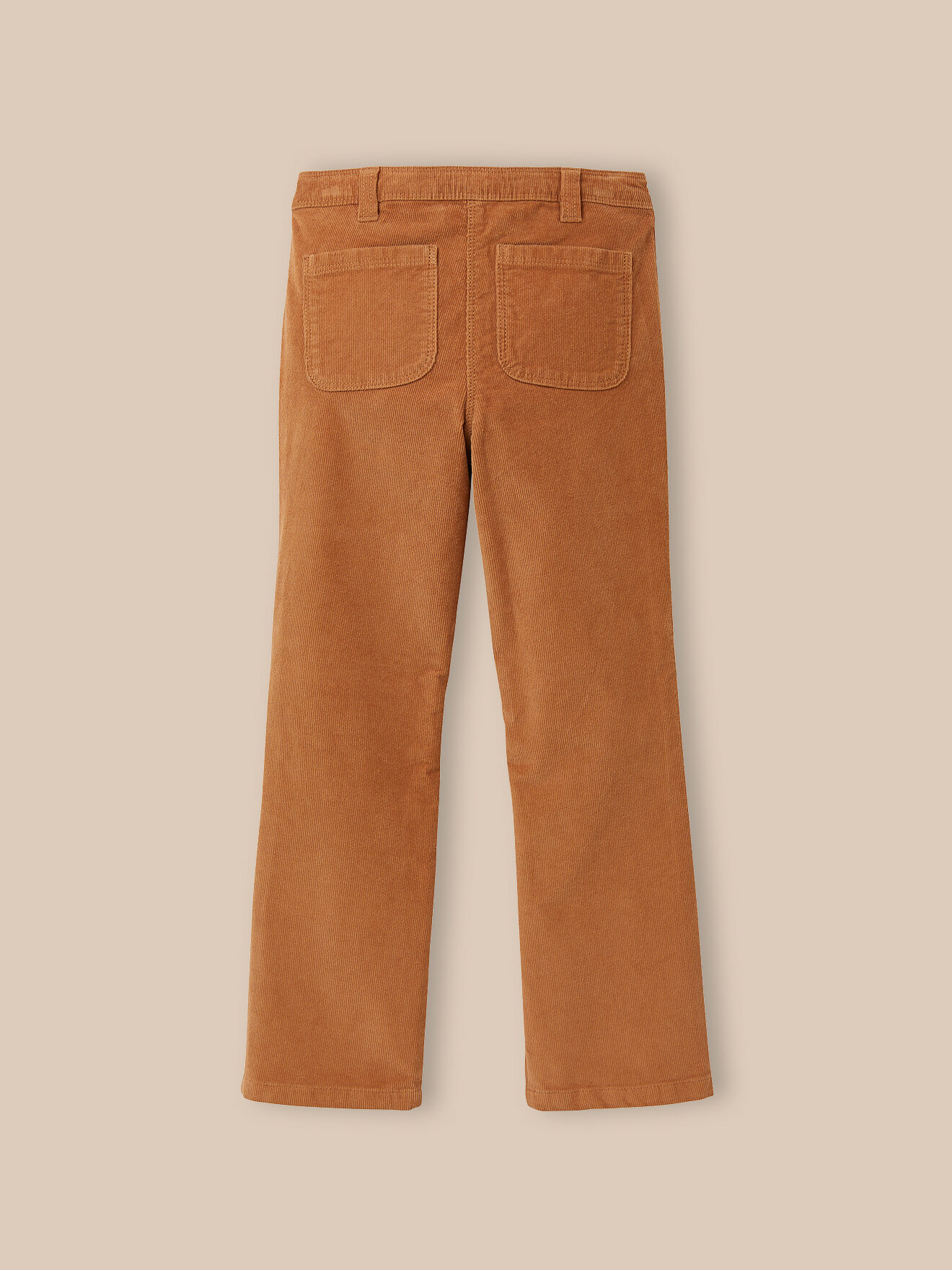 Flared velvet pants CYRILLUS Brown