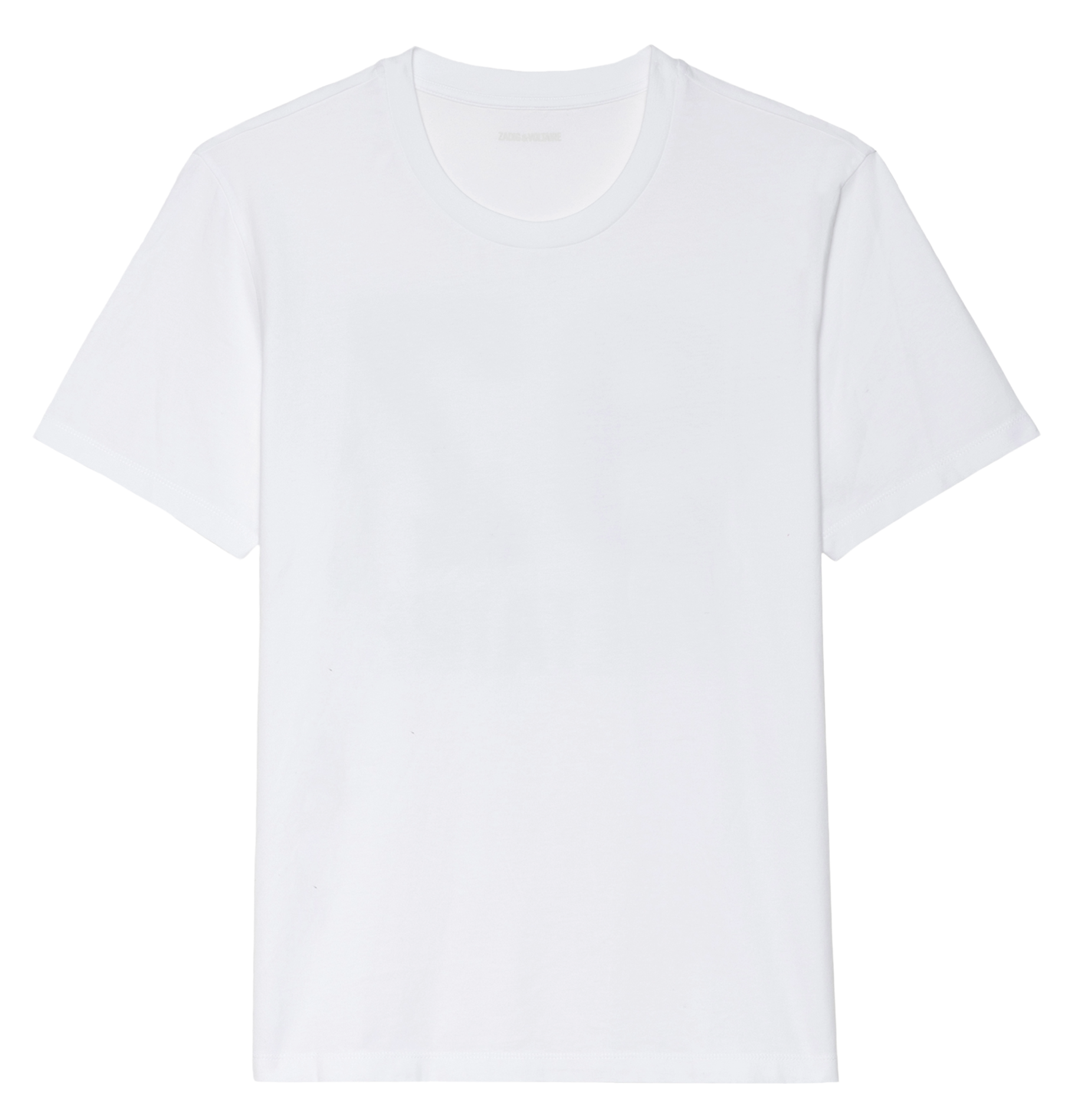 Tee-shirt col rond en coton ZADIG&amp;VOLTAIRE Blanc