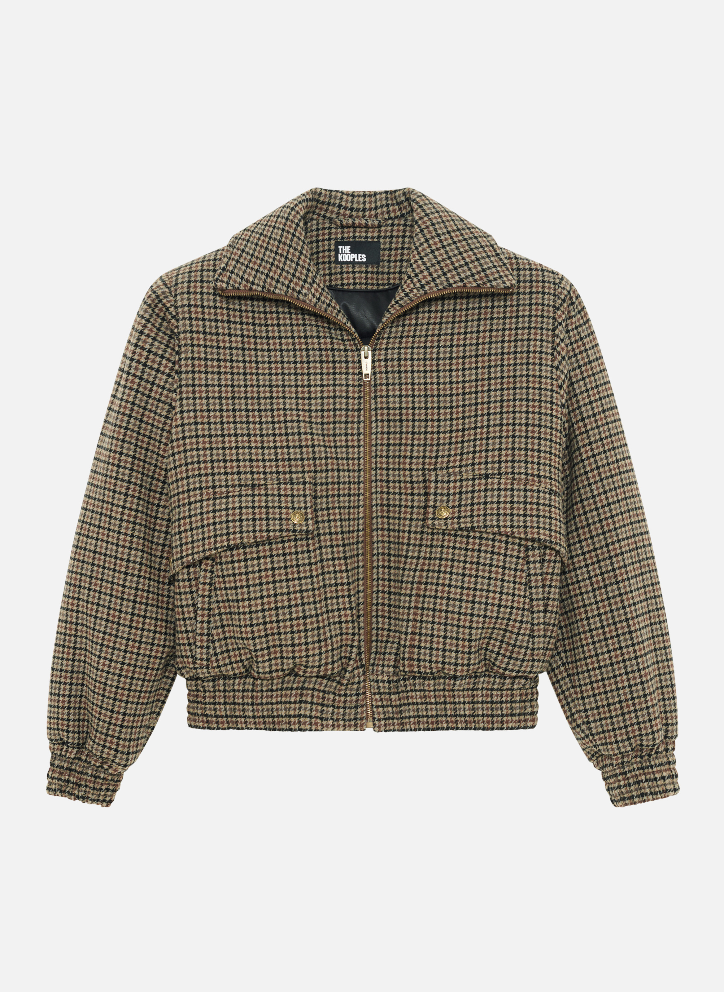 Houndstooth jacket THE KOOPLES Brown