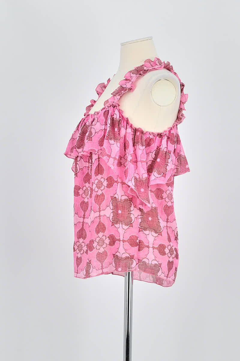 Azawood sleeveless top ANTIK BATIK - Seconde Main Pink