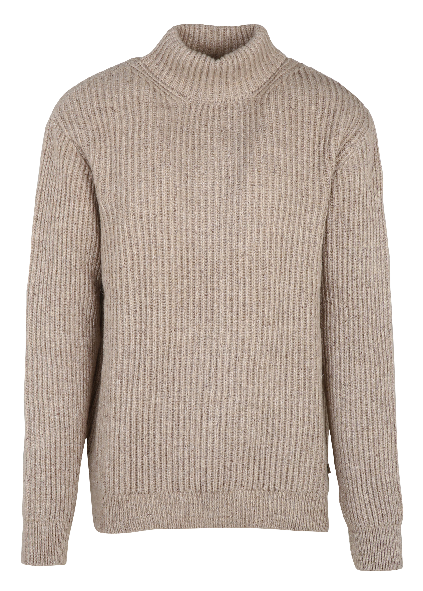 Oversize high-neck sweater SOLID Beige