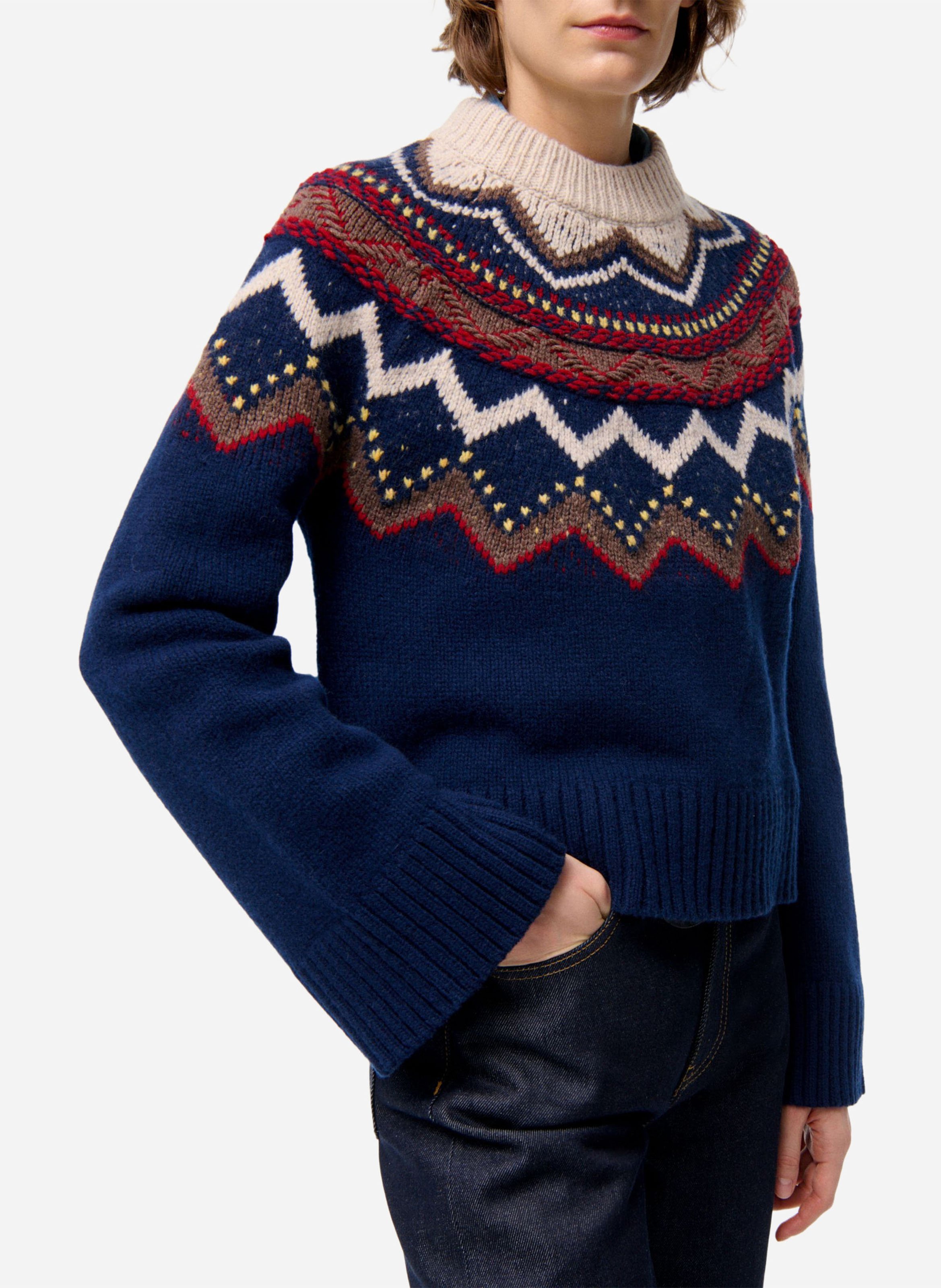 Alpaca wool sweater VANESSA BRUNO Blue