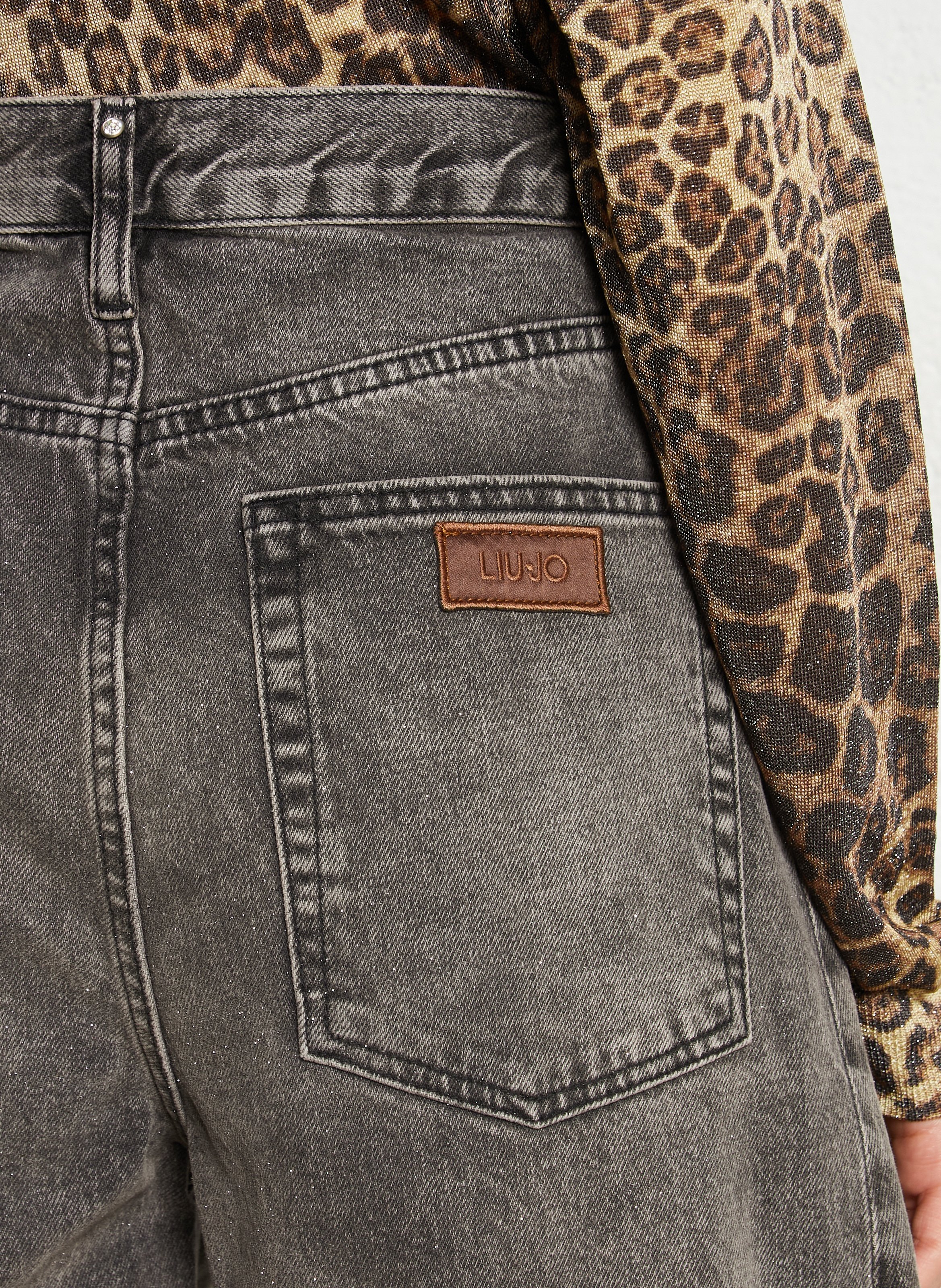 Csally - Gerade geschnittene Baumwollhose LIU JO Braun