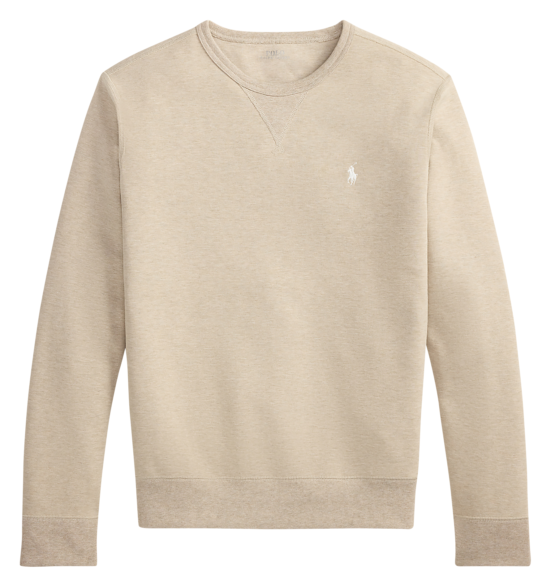 Straight cotton-blend sweatshirt POLO RALPH LAUREN Beige