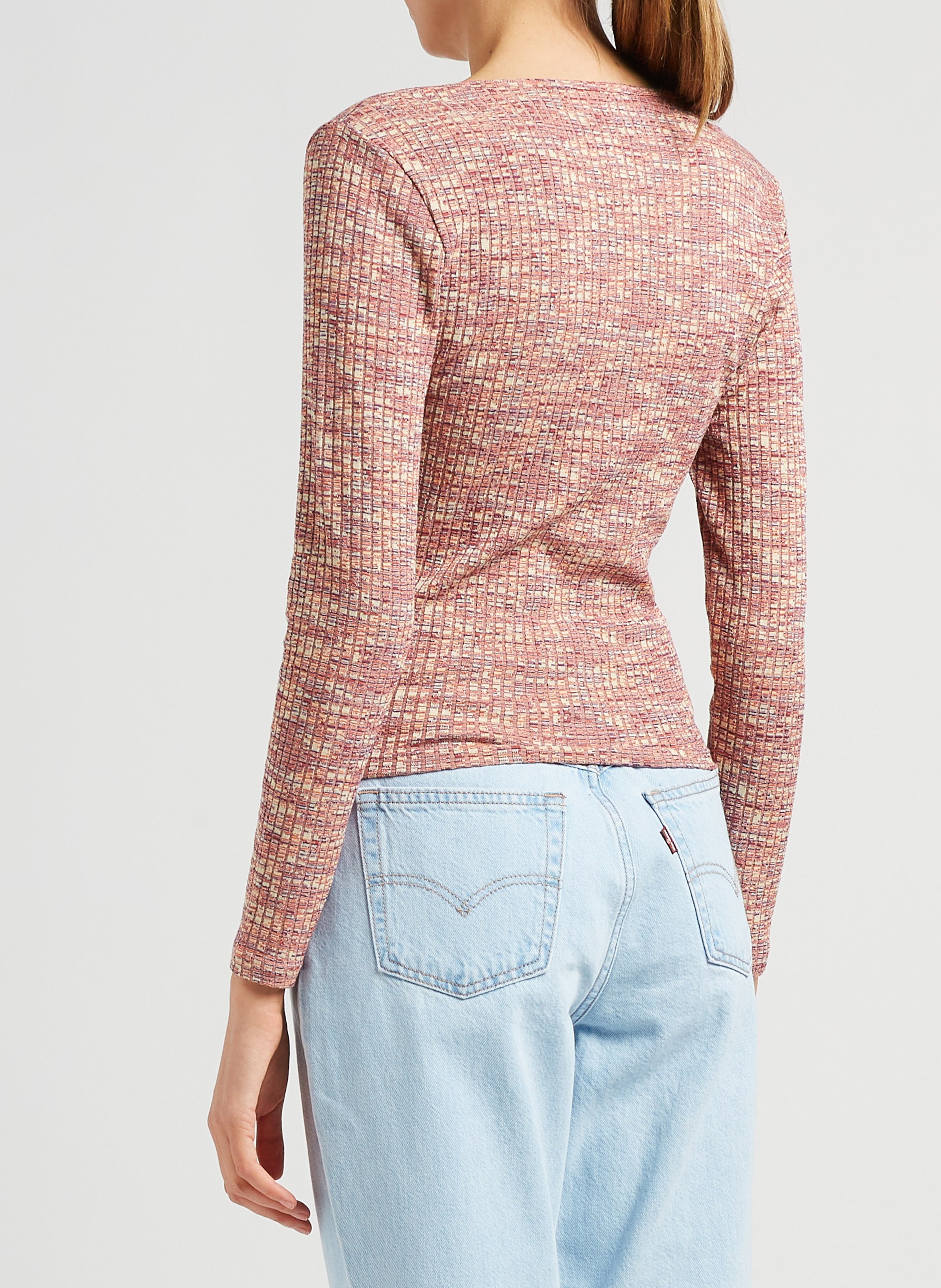 Figure-hugging square-neck top LEVI'S Multicolored