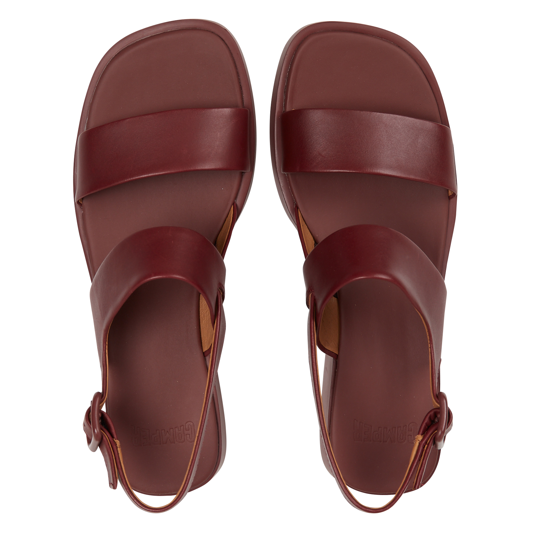 Leren sandalen CAMPER Violet