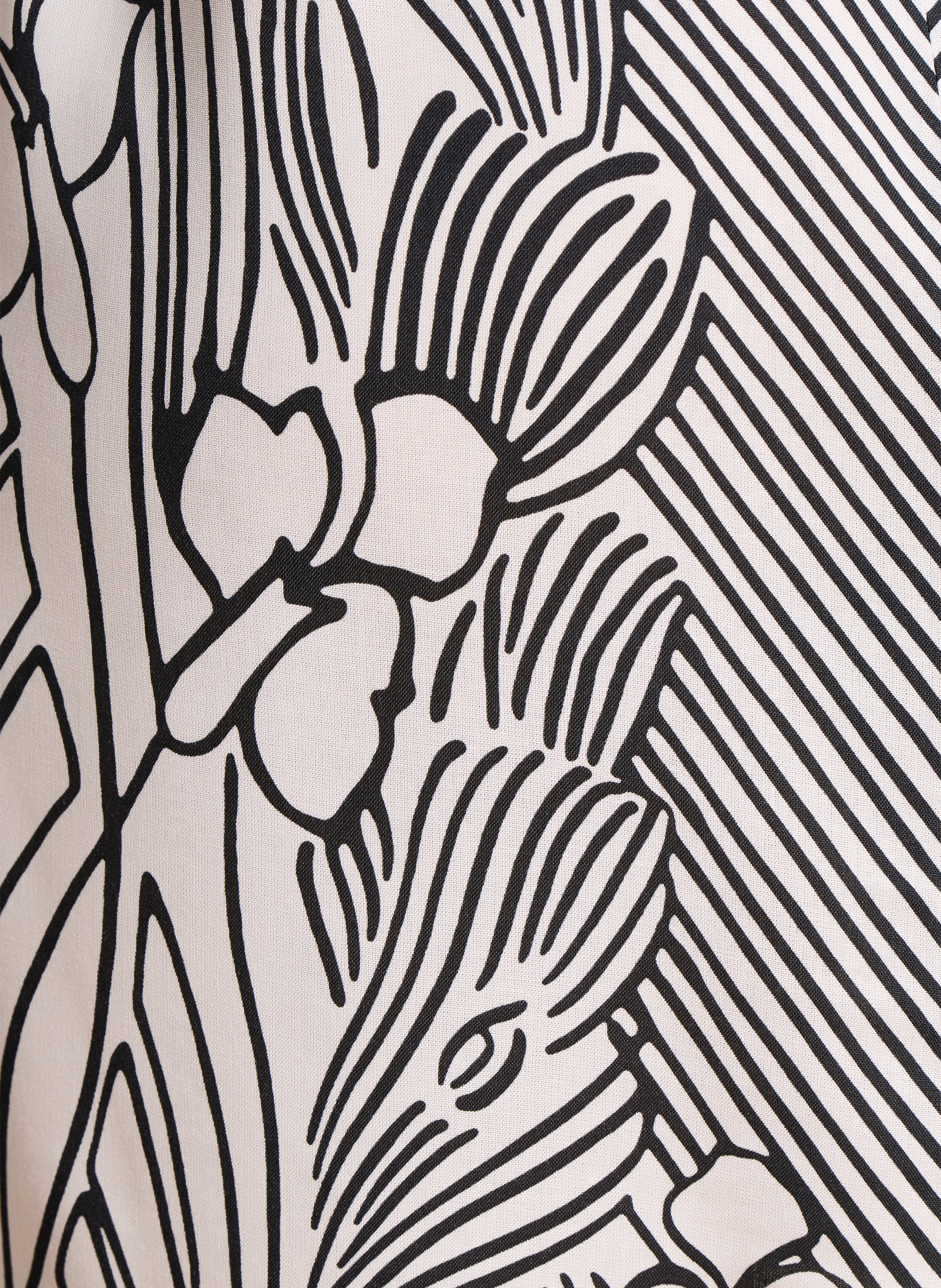 Robe courte imprimée col v LA FEE MARABOUTEE Noir