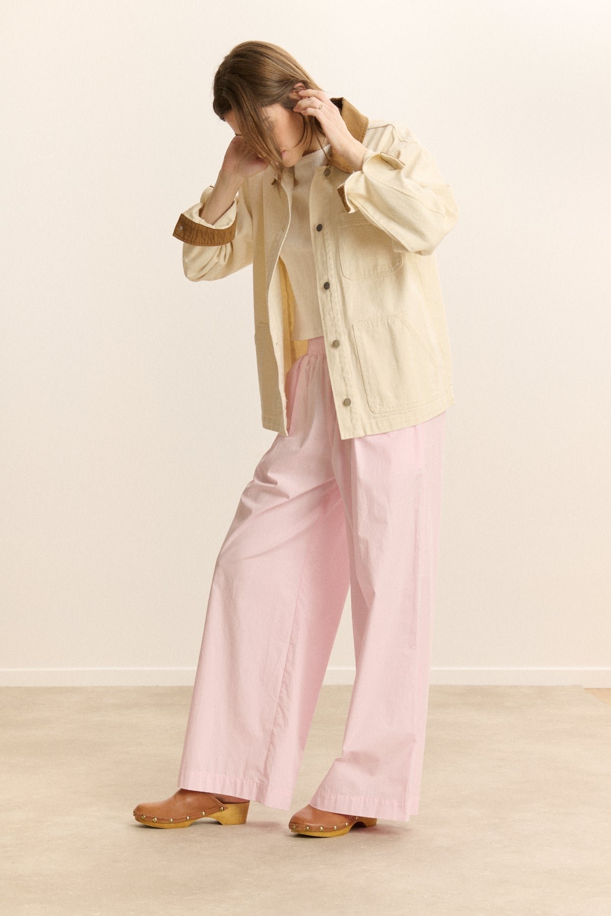 Short workwear jacket GARANCE PARIS White