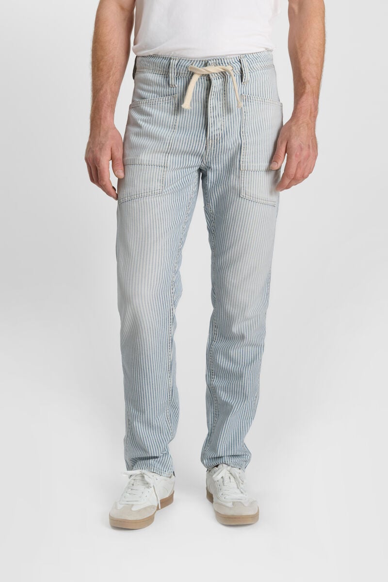 Jeans loose, large loose, longueur 34 LE TEMPS DES CERISES Blue