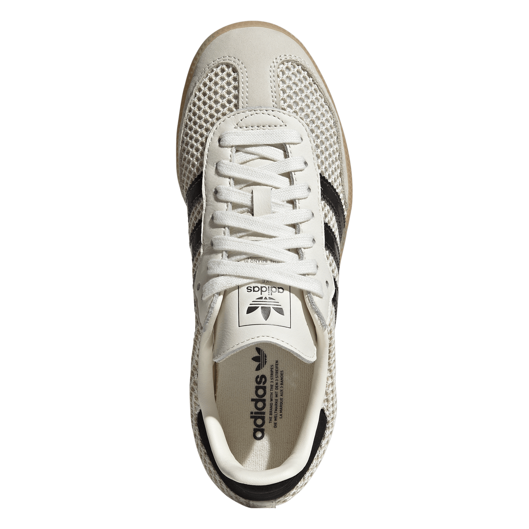 Lage sneakers van mesh ADIDAS Wit