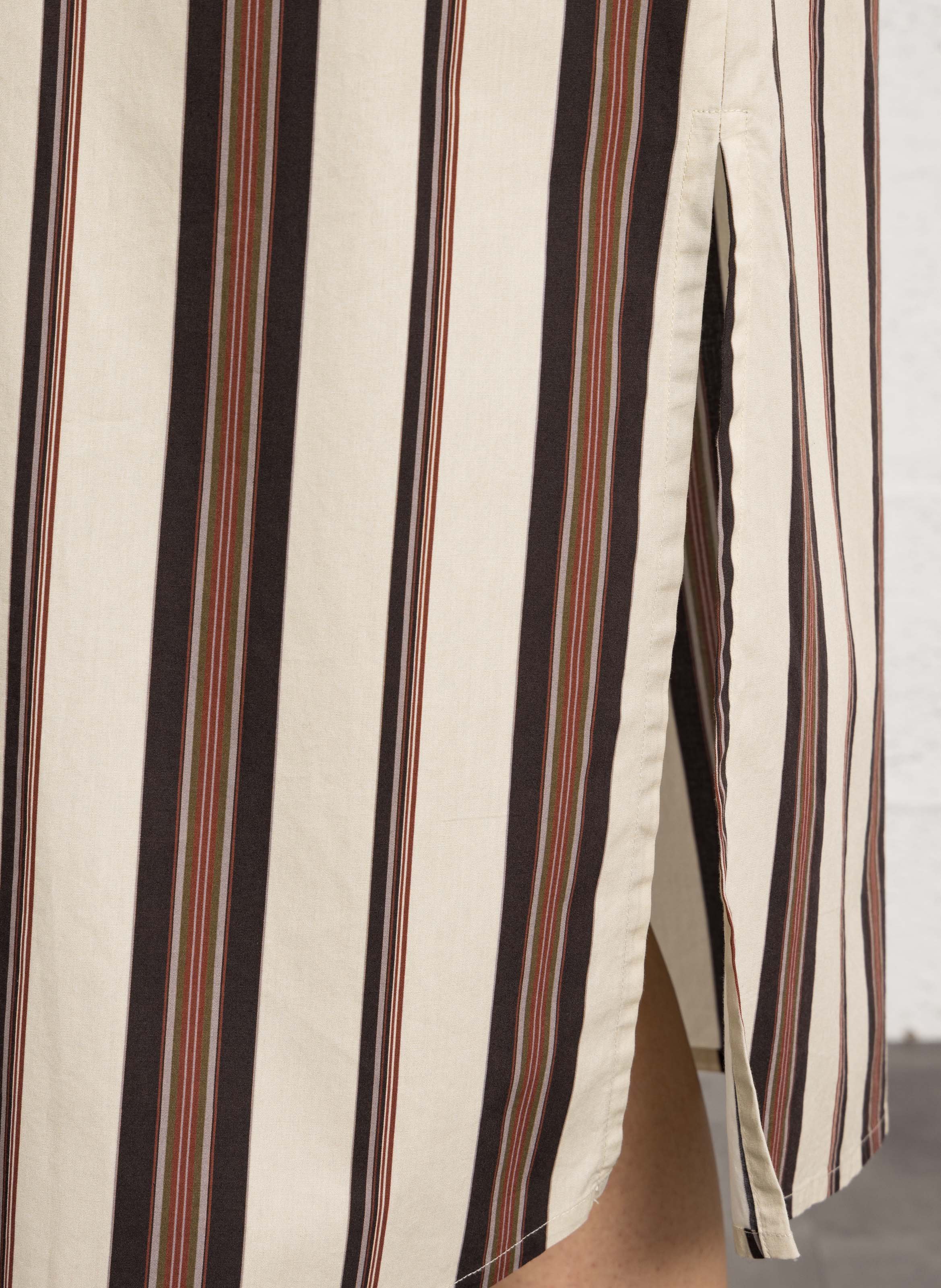 Long loose-fit cotton dress DIEGA Multicolored