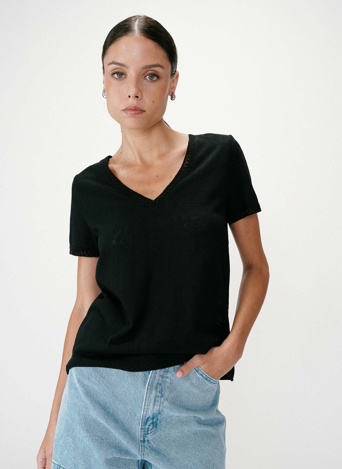 Basic cotton-mix T-shirt GRACE ET MILA