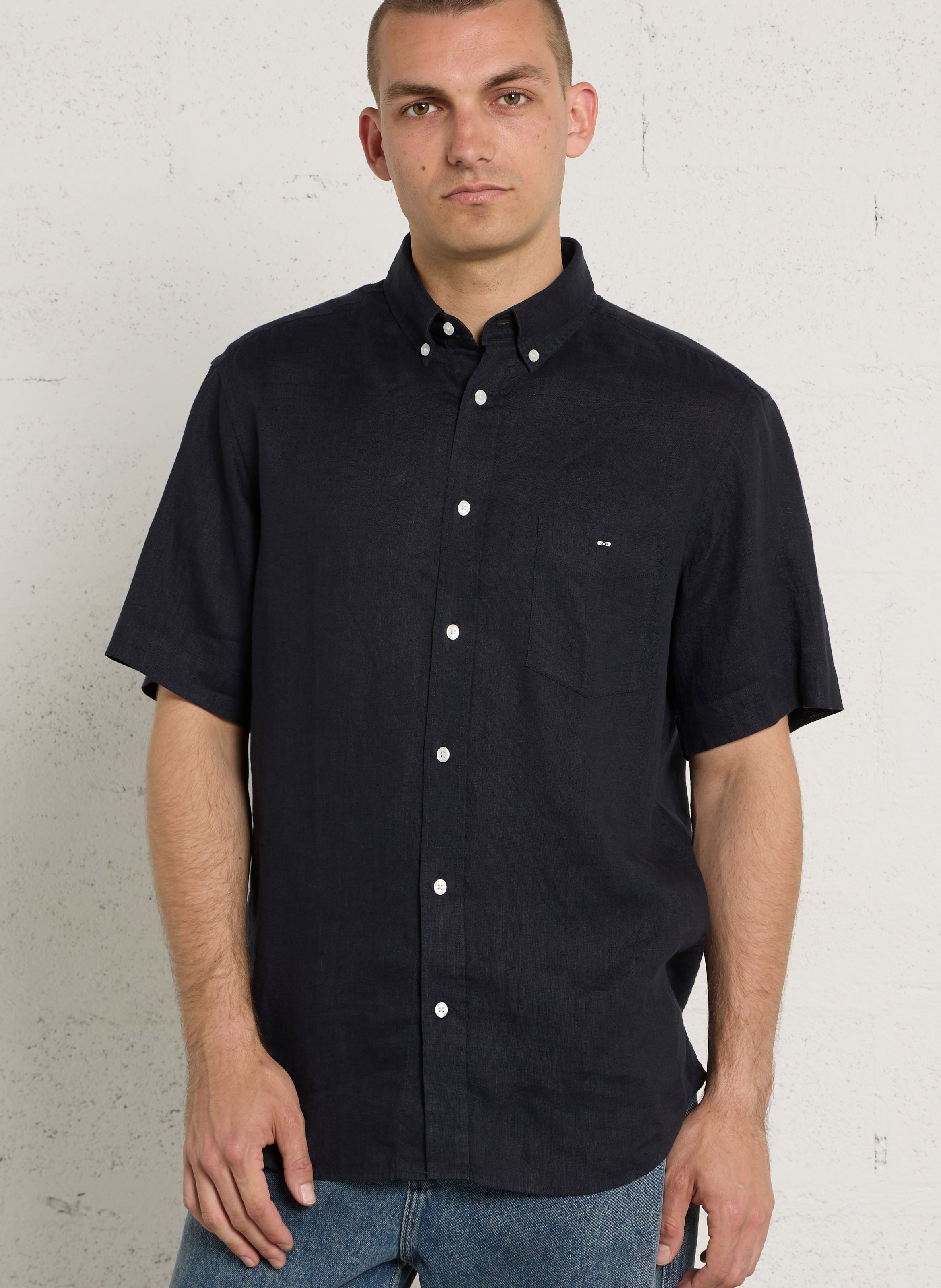 Chemise droite en lin EDEN PARK