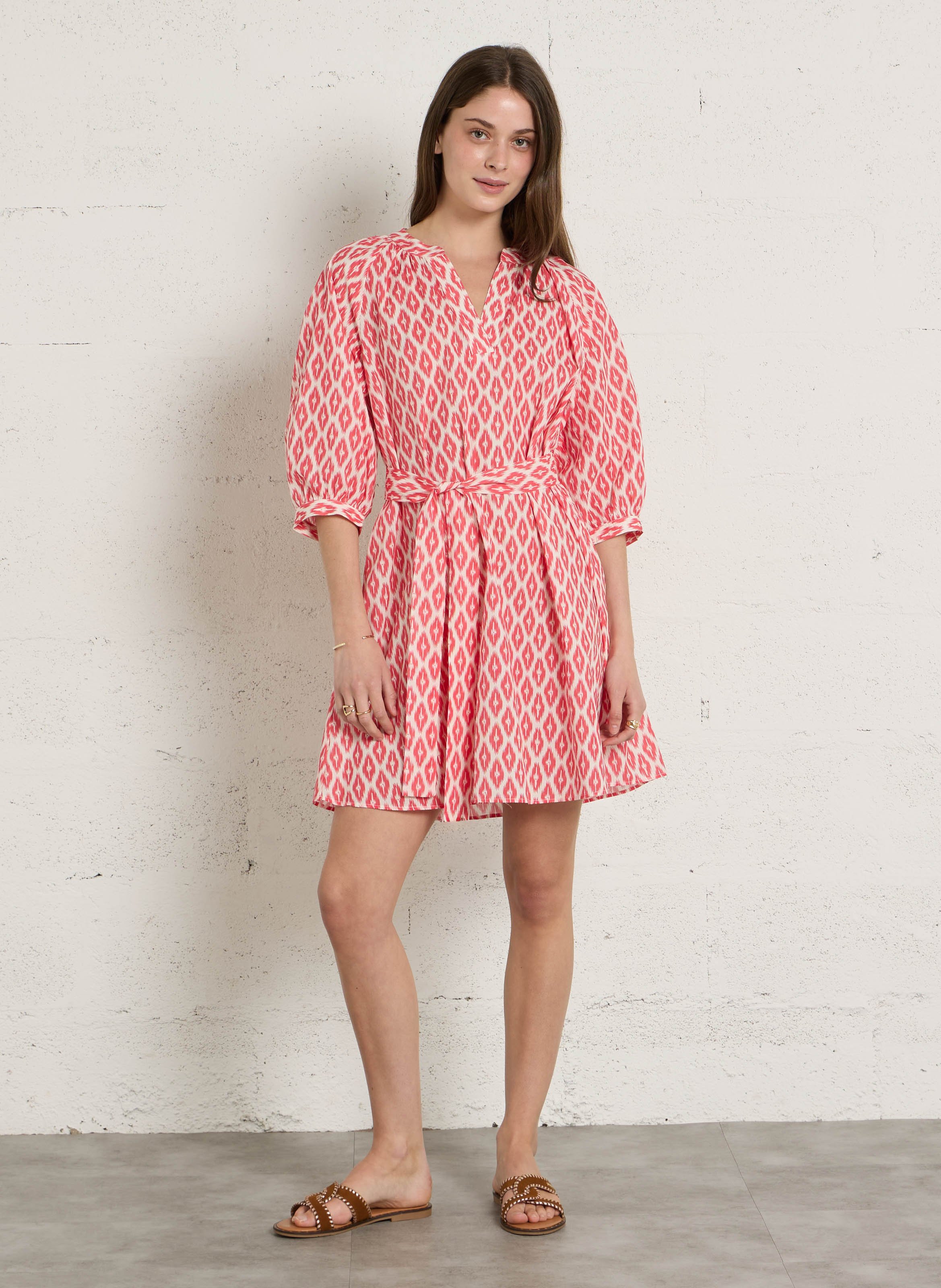 Kurzes bedrucktes Tunika-Shirt SUD EXPRESS