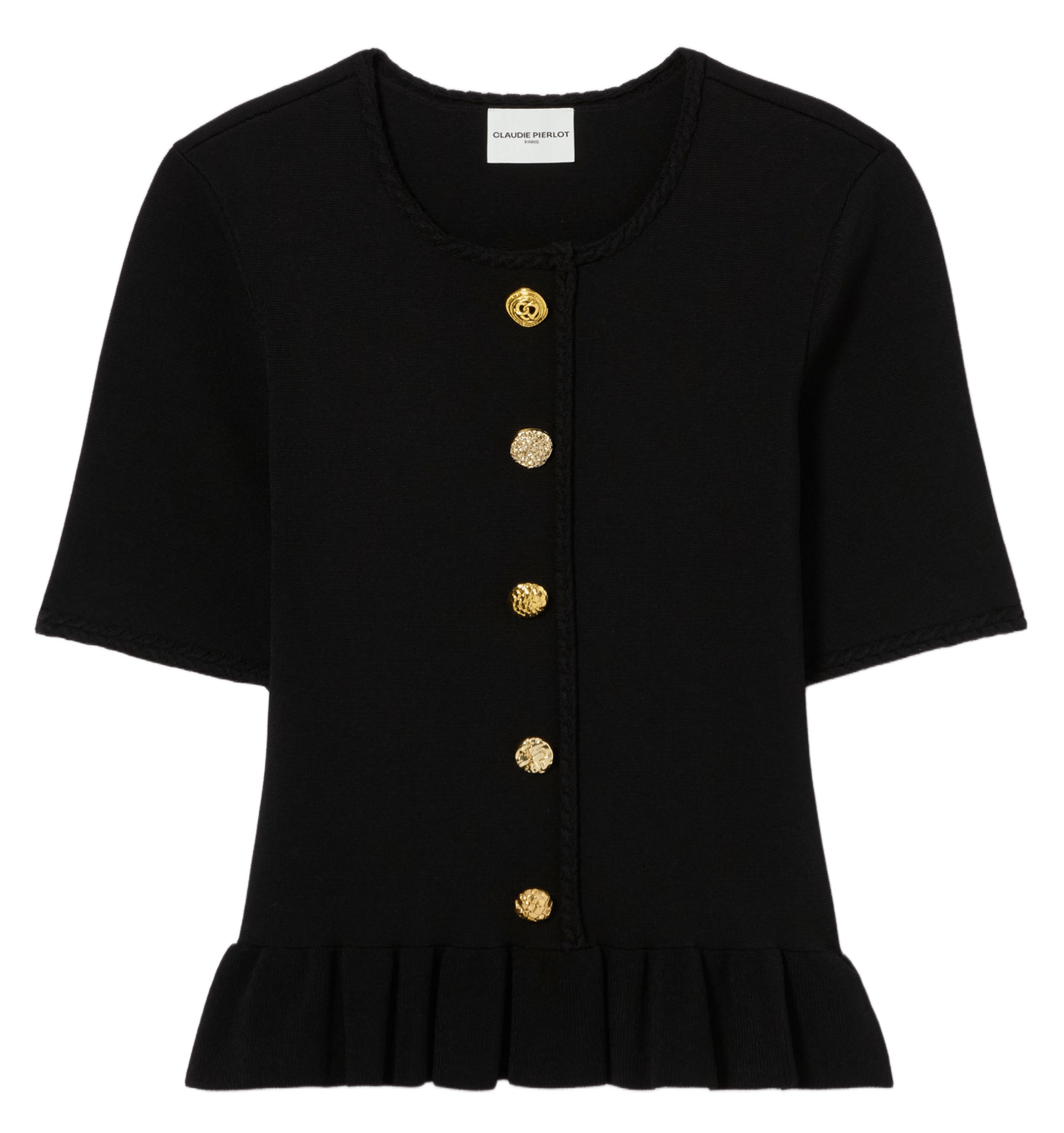 Round-neck top CLAUDIE PIERLOT Black