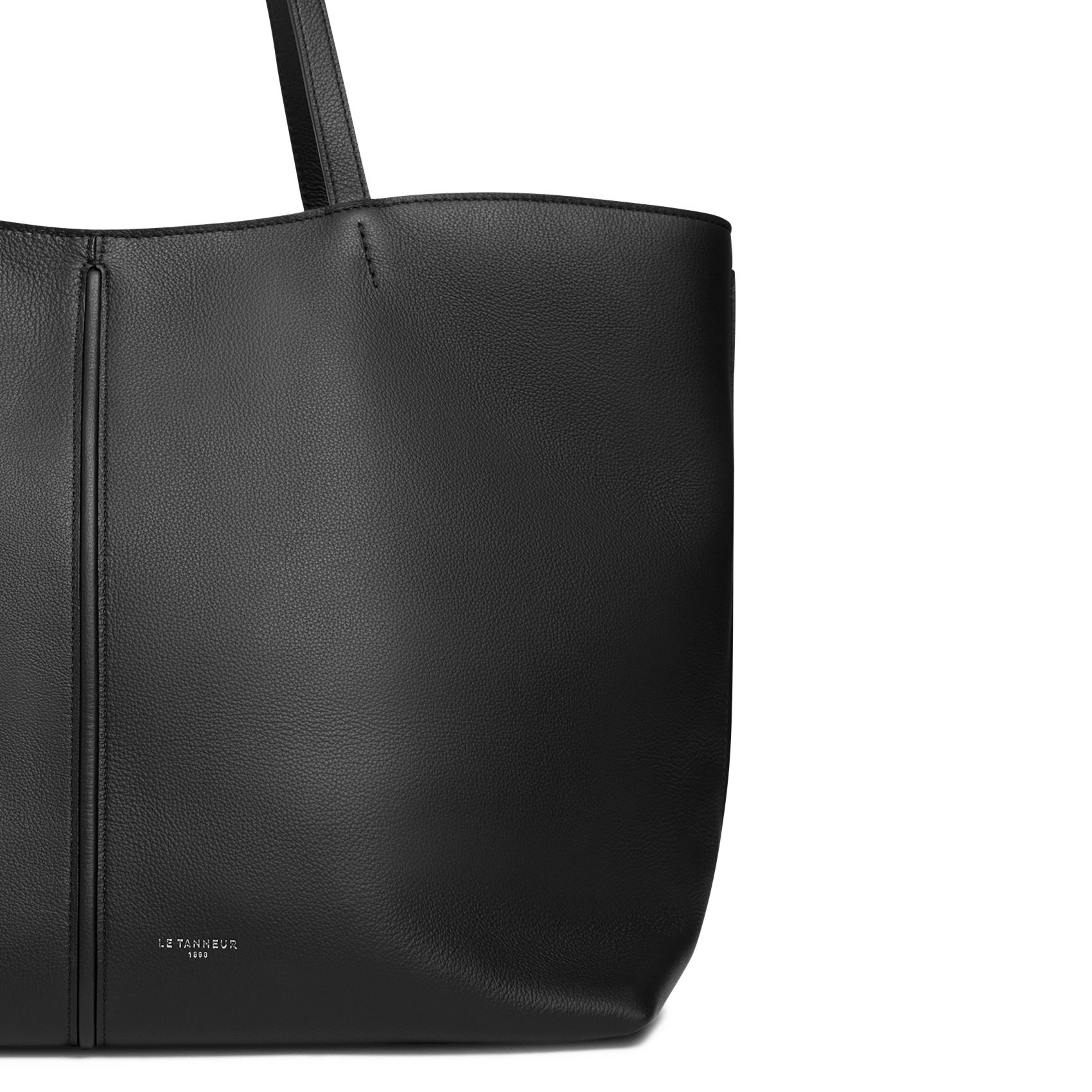Leather tote bag LE TANNEUR Multicolored