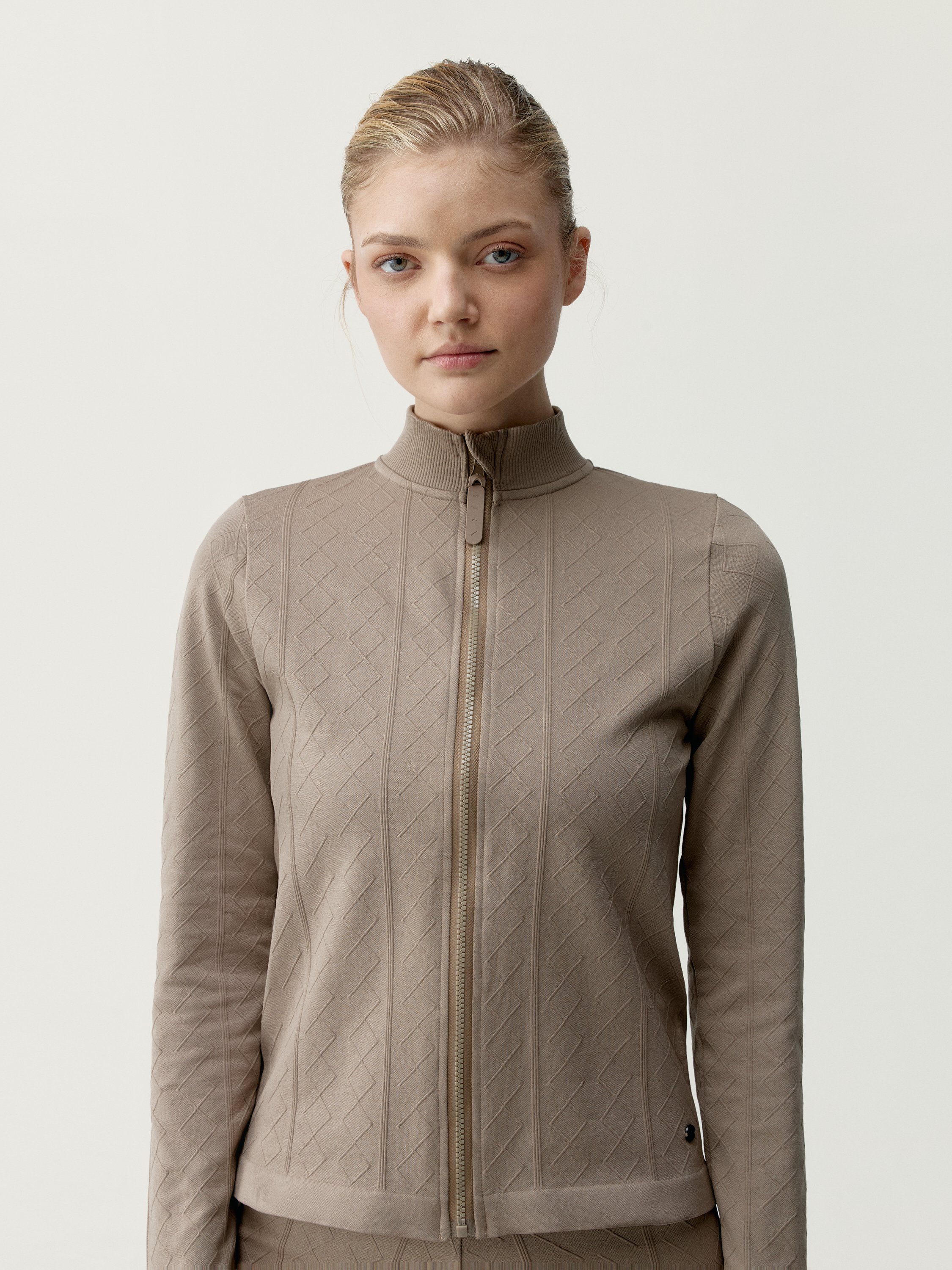 Performance Athleisure Ares Zip-Up Sports Jacket BORN Brown
