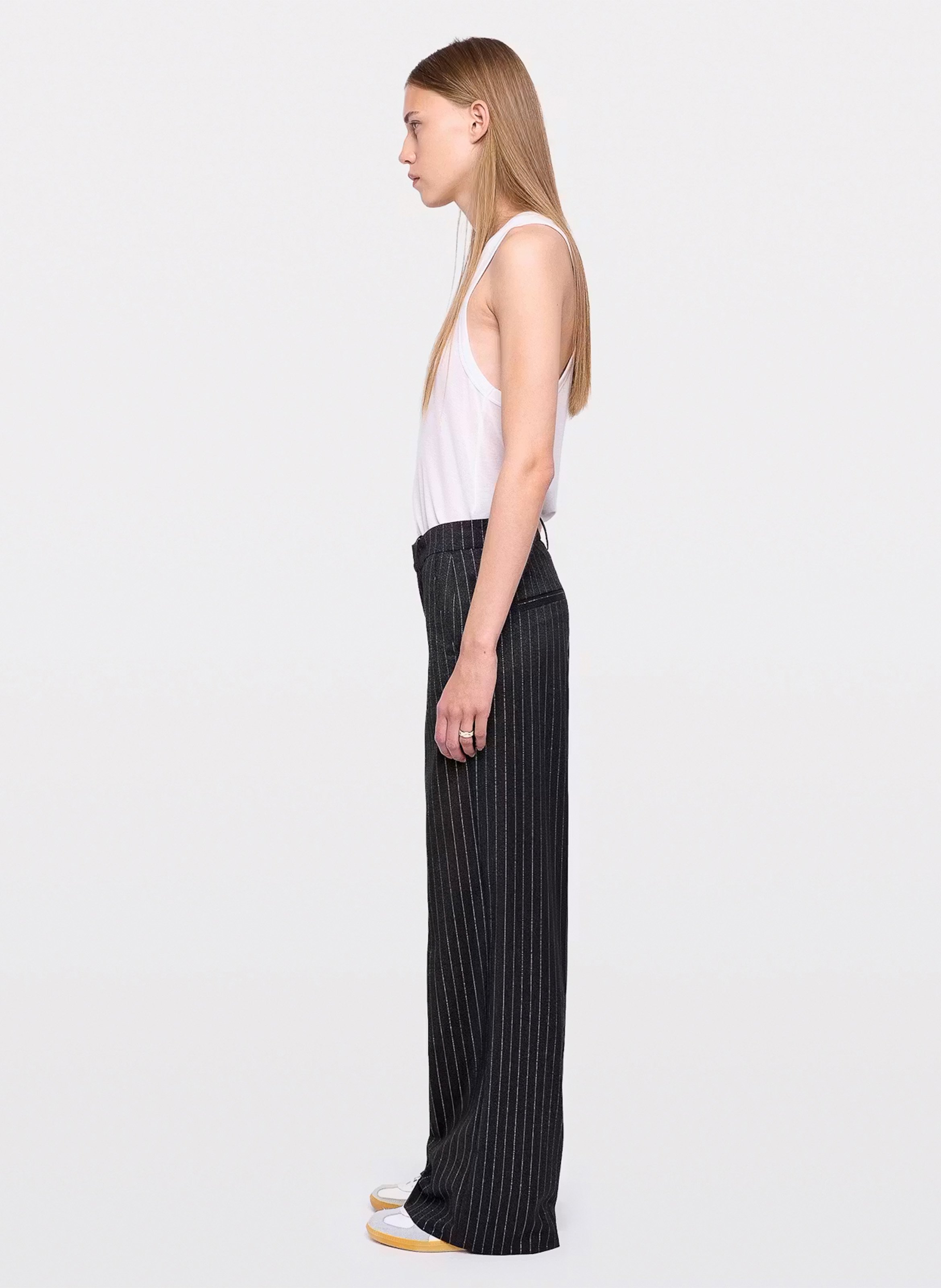 Gerade geschnittene Streifenhose ZADIG&VOLTAIRE Grau