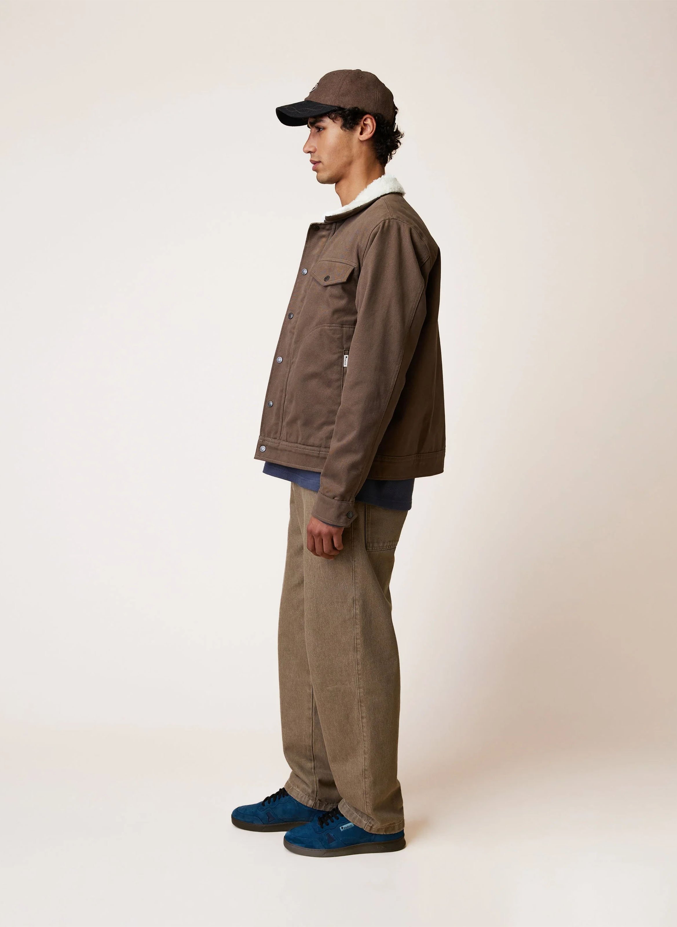 Jacke mit klassischem Kragen FAGUO Braun