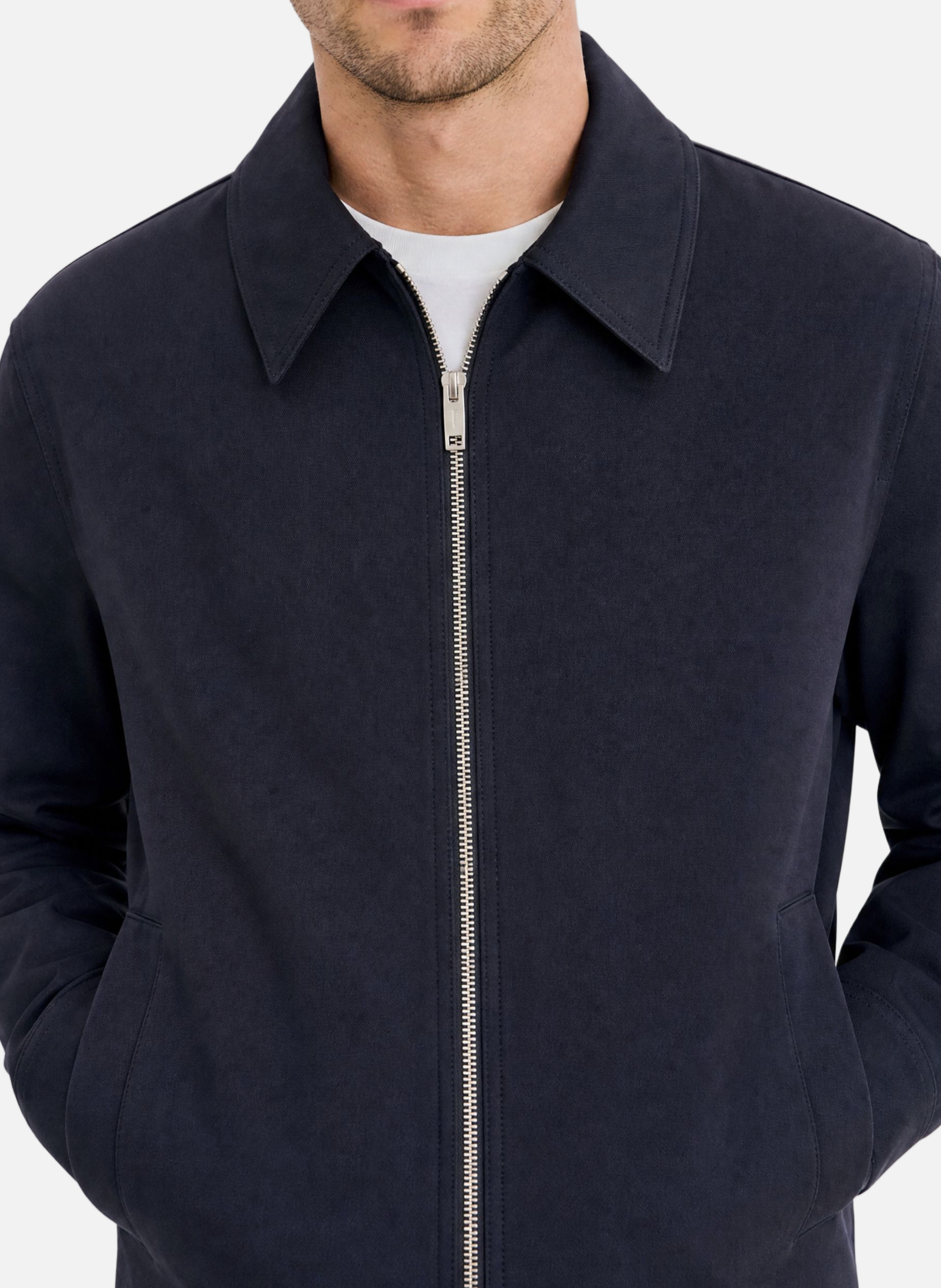 Straight zip-up jacket THE KOOPLES Blue