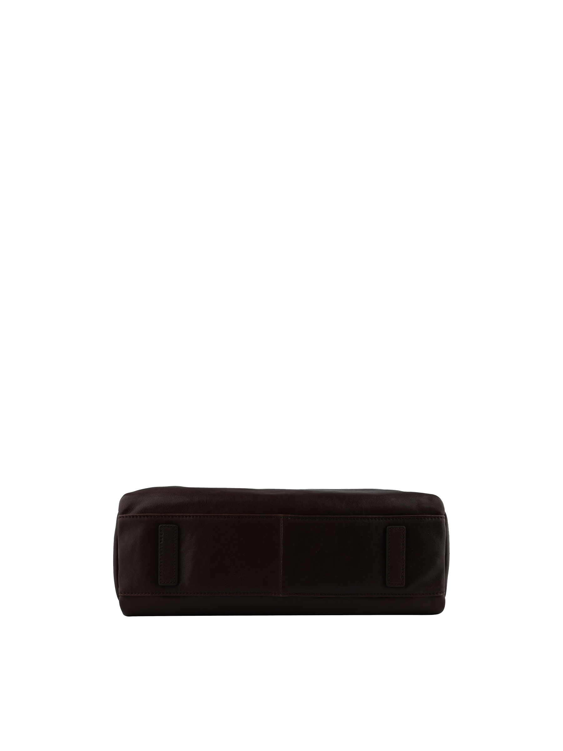 Sac porté épaule en cuir de vachette façon cuir vieilli POURCHET Marron