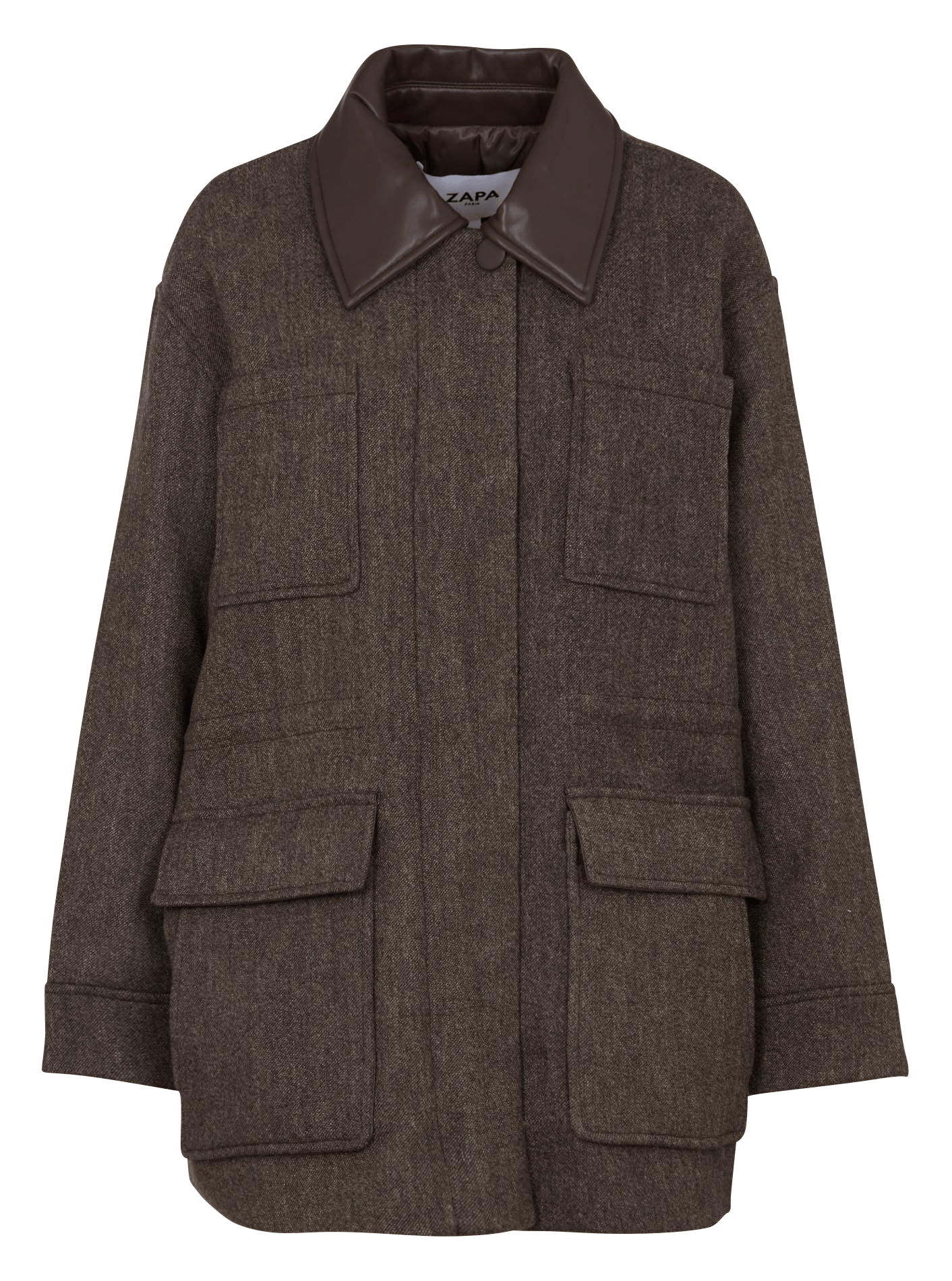 Oversized wool coat ZAPA Brown