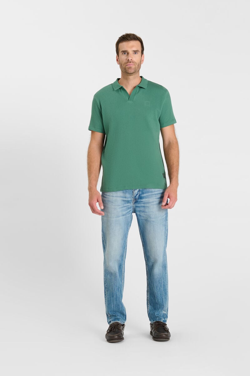 Shirt-collar polo shirt LE TEMPS DES CERISES Green