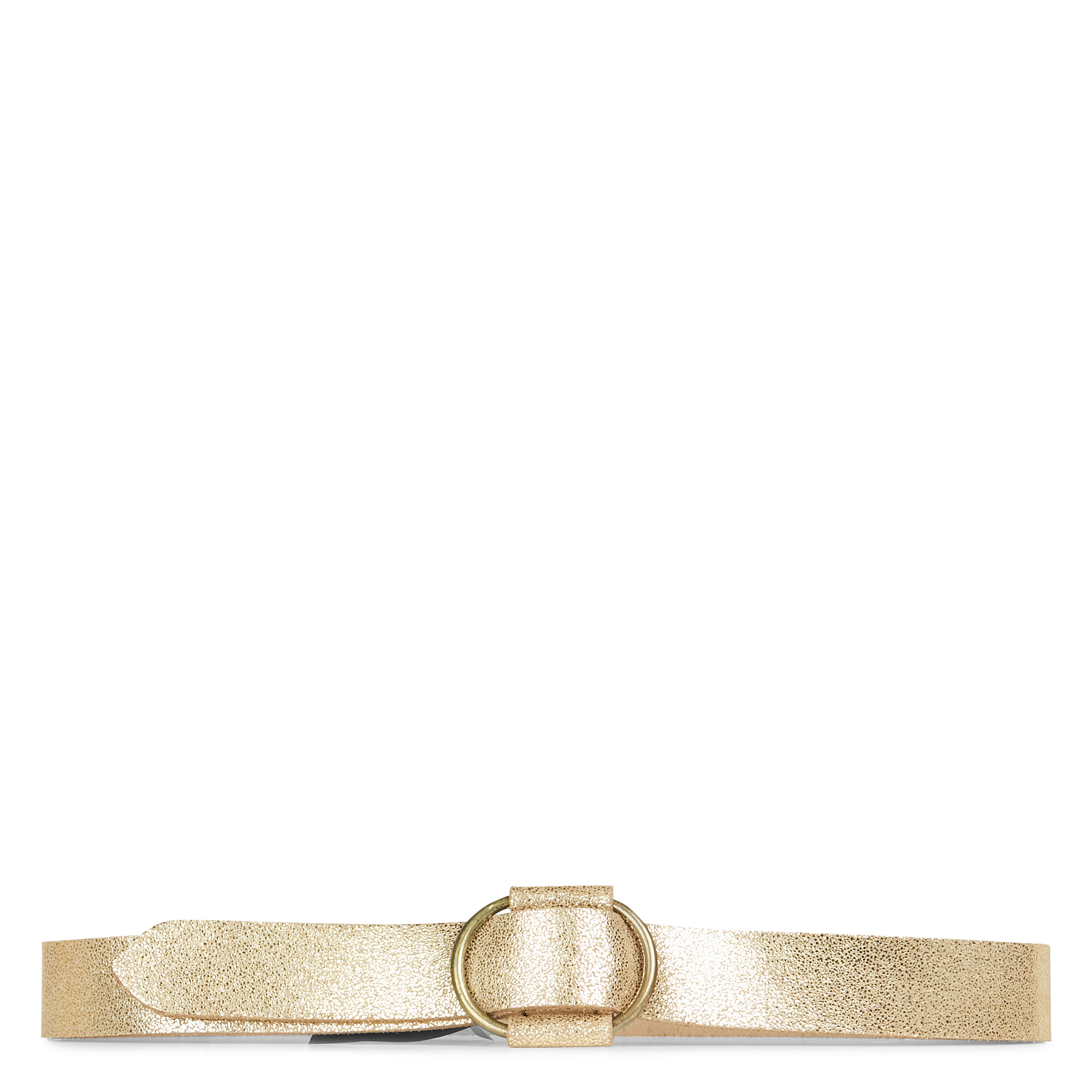 Buffalo leather belt PIECES Golden