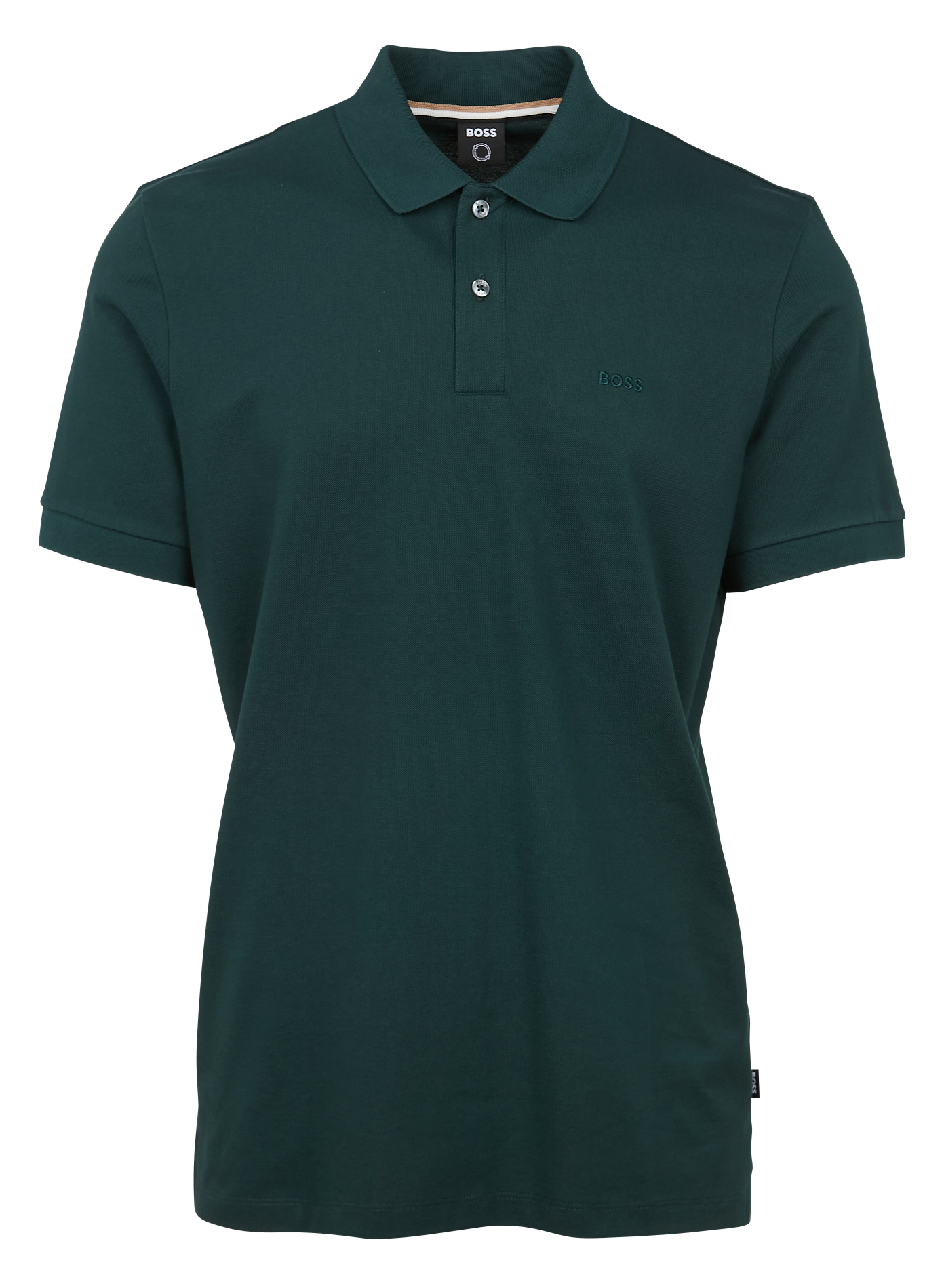 Regular-fit organic cotton polo shirt BOSS Khaki