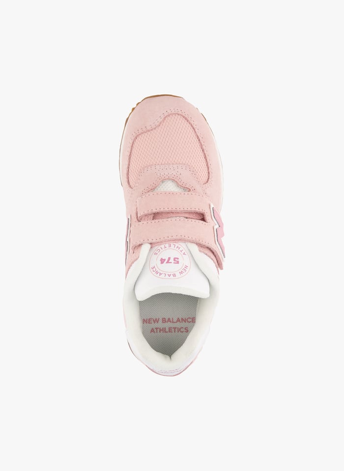 Baskets basses en cuir m lang scratch Rose