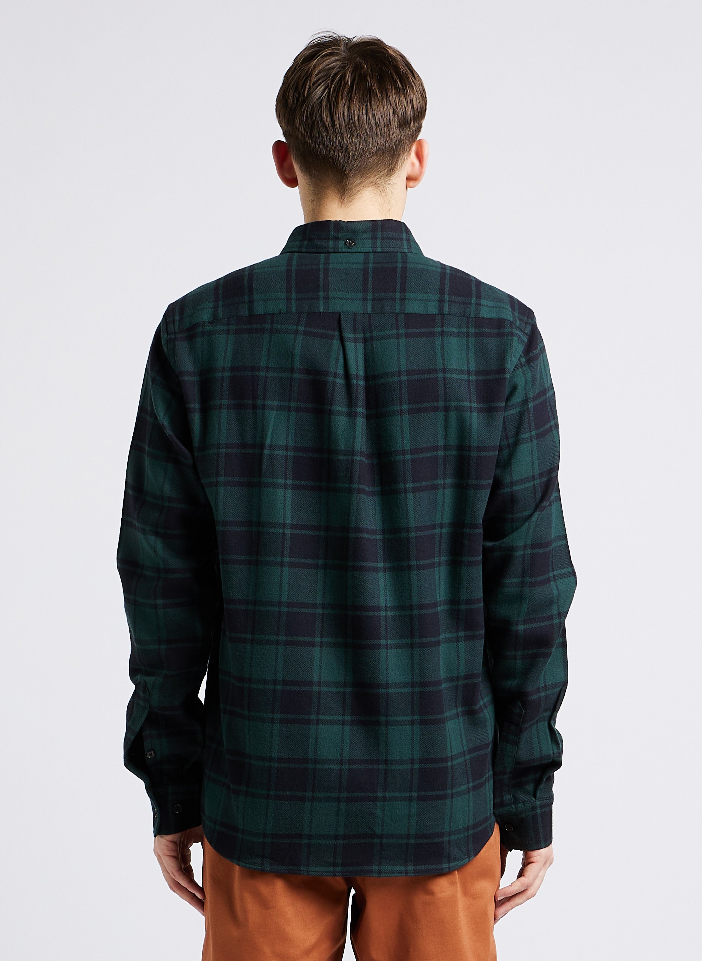 Straight cotton shirt with classic collar LES DEUX Multicolored