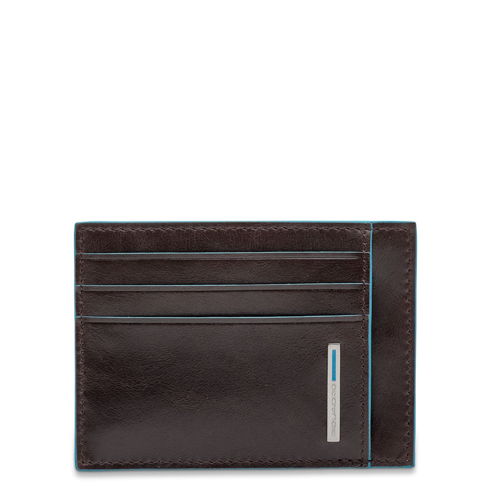- 100% leather, - 6 cardholder slots, - 1 central compartment, - Size: L10 x H7 cm. PIQUADRO Brown