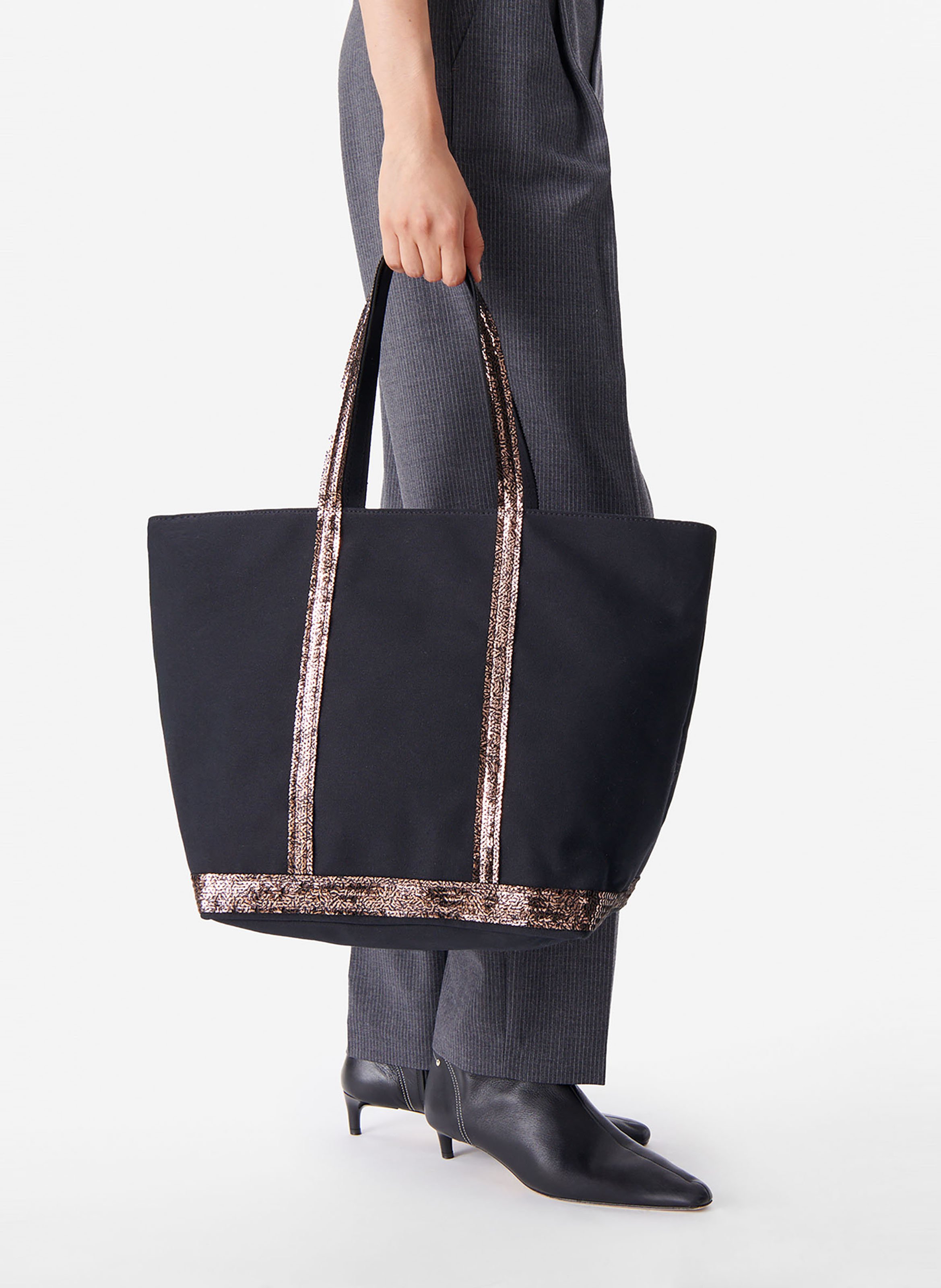 Katoenen shopper met lovertjes VANESSA BRUNO Veelkleurig