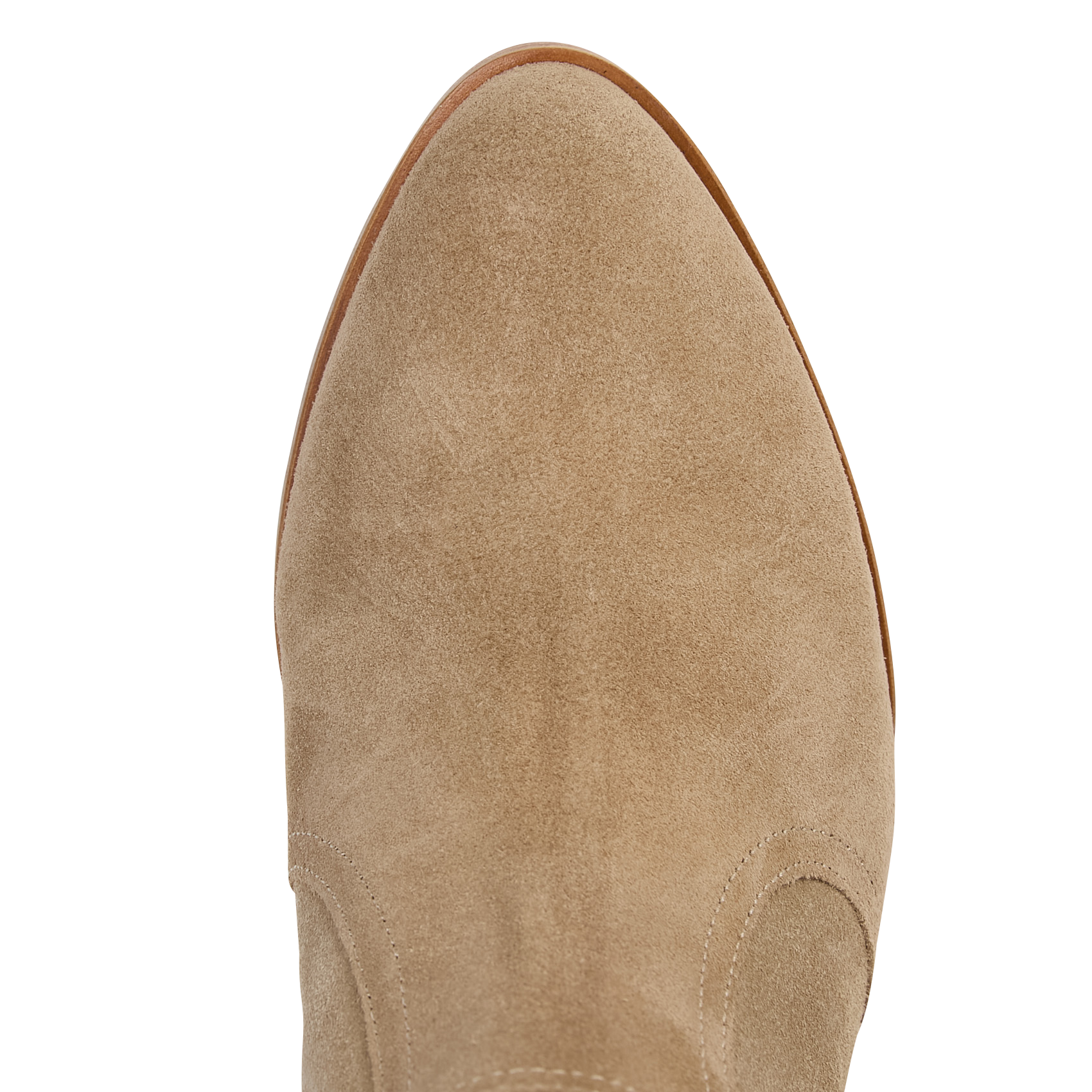 Enkellaarzen van veloursleer BA&SH Beige