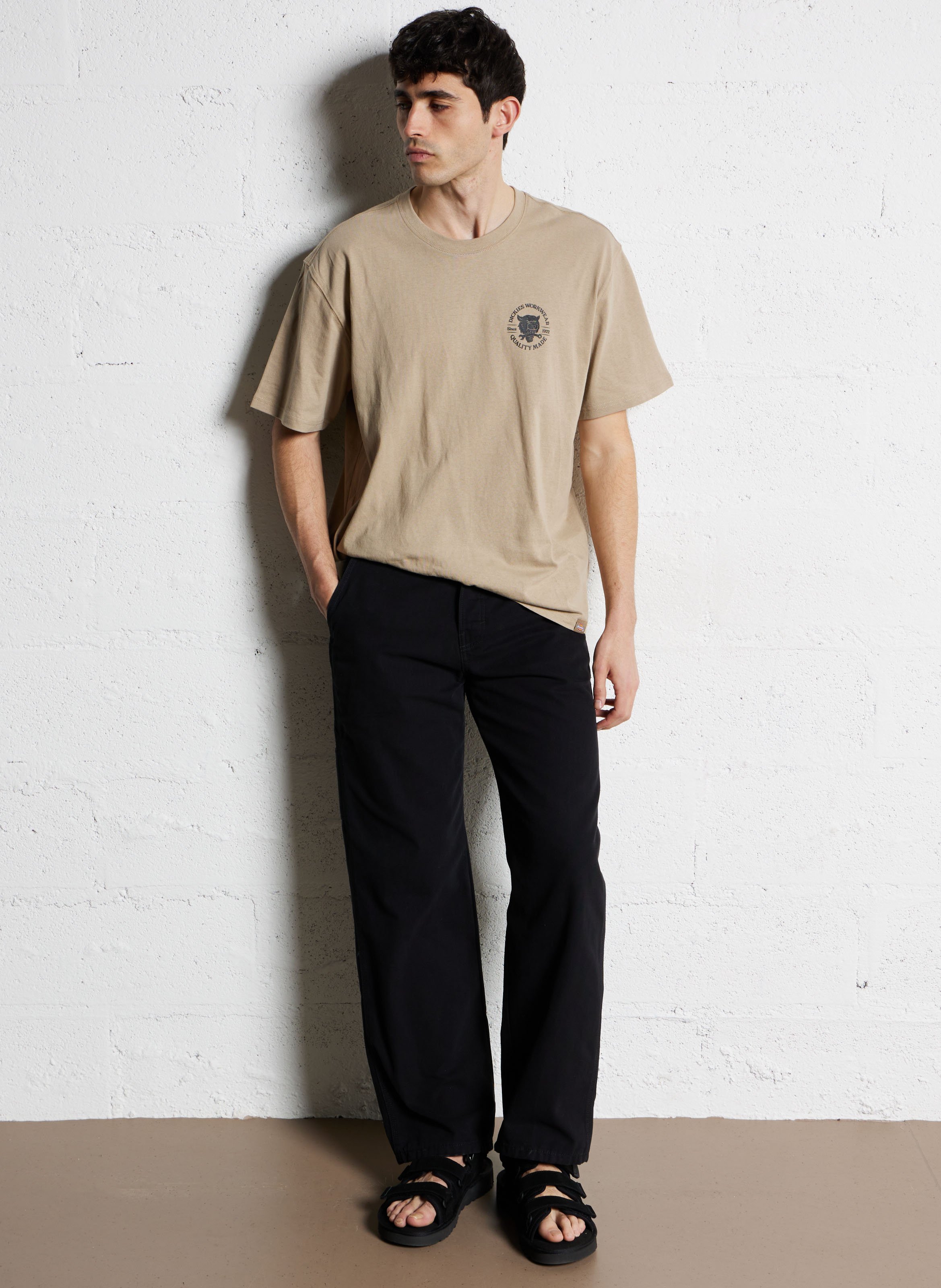 Cotton straight jeans DICKIES Blue