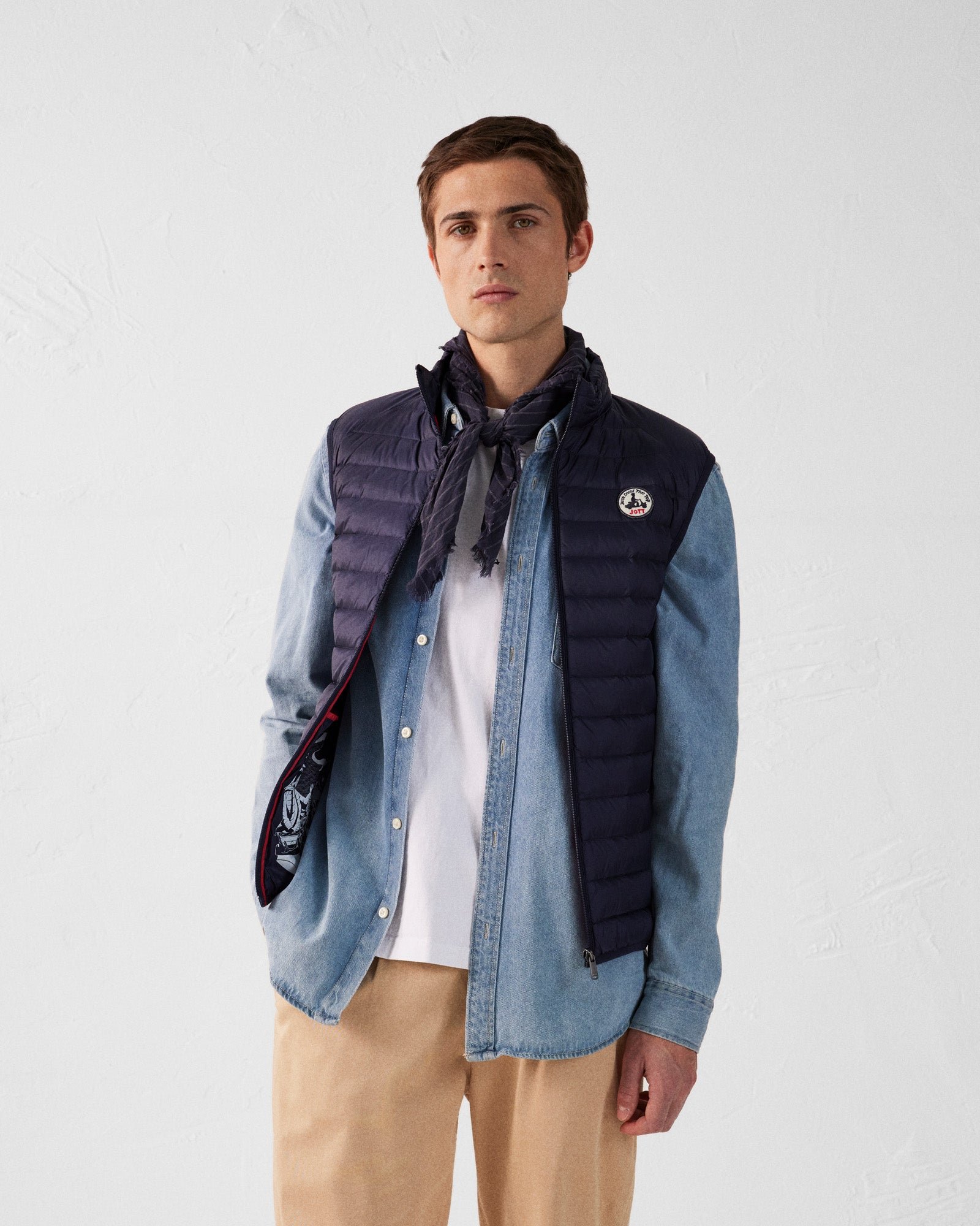 Sleeveless puffer jacket Tom JOTT Blue