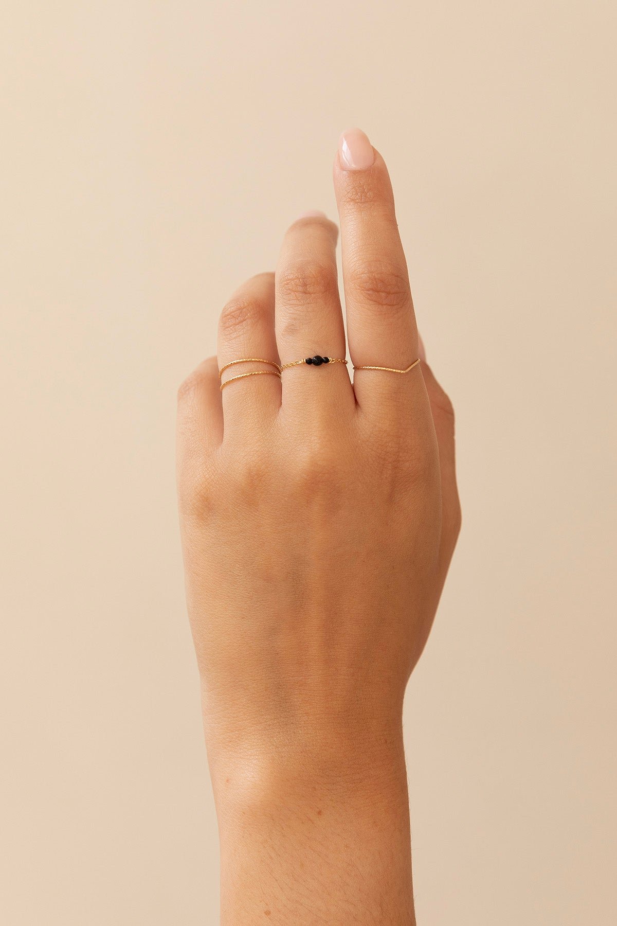 Bague double éclat YAY Doré