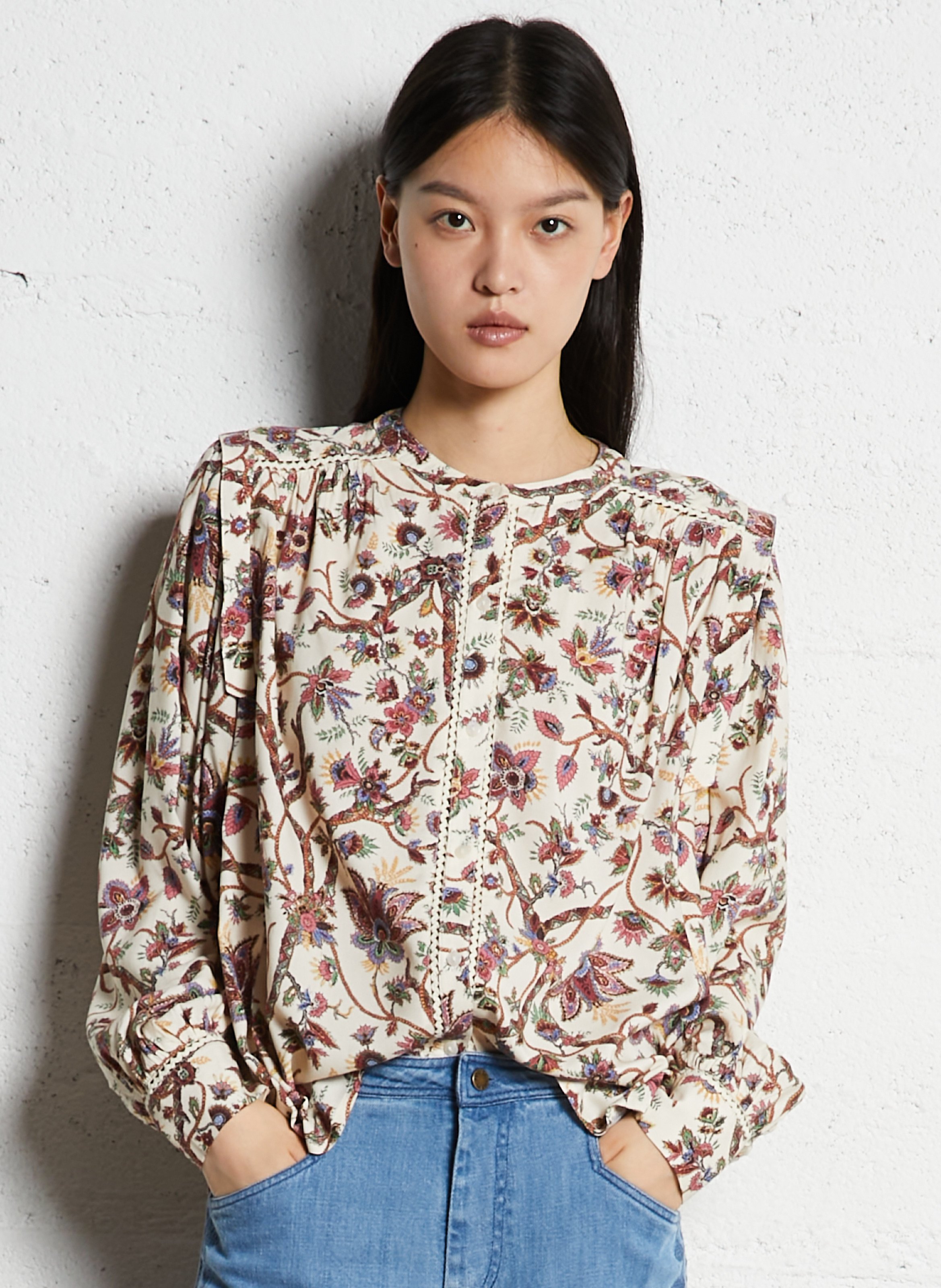 Printed jacket with round neck LOUISE MISHA Multicolored